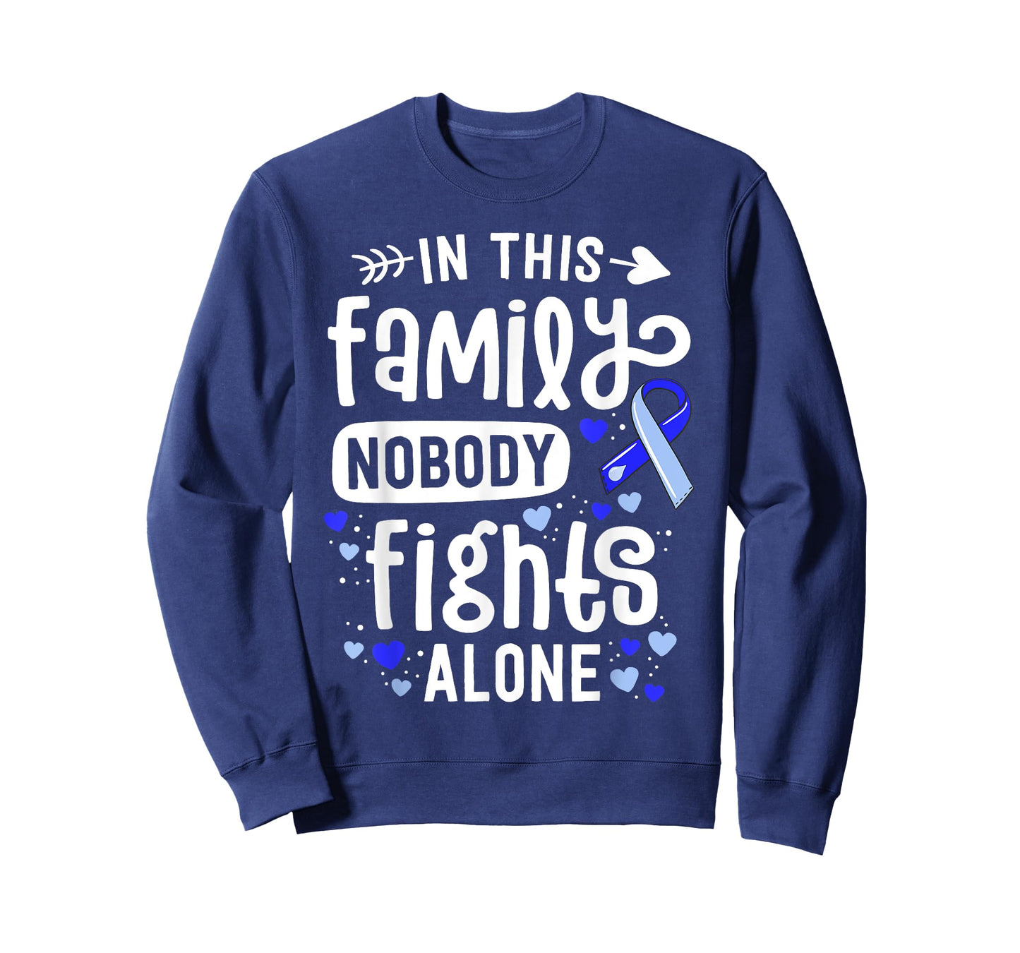 Family Hydrocephalus Awareness Month Brain Blue Ribbon T-Shirt
