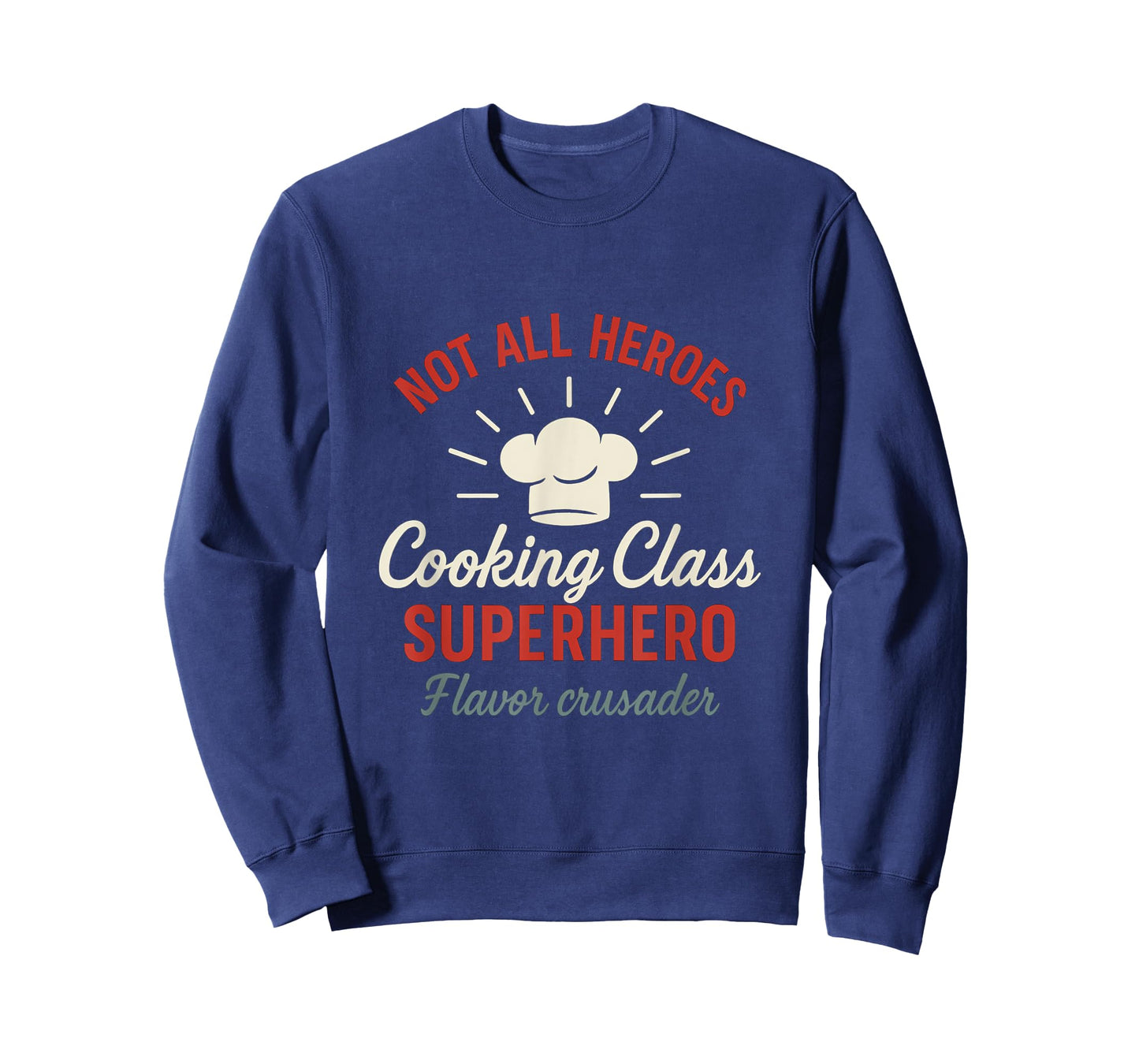 Cooking Class Superhero Flavor Crusader Chef Hat Design T-Shirt