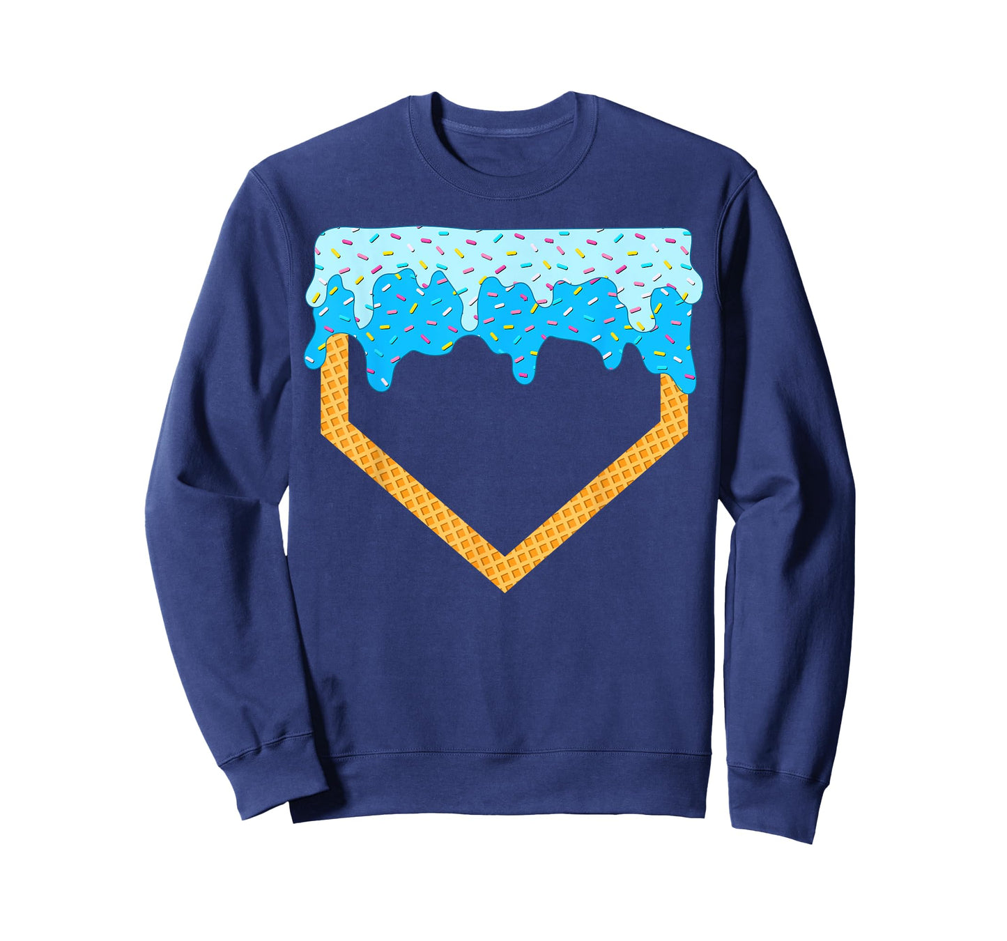 Baseball Drip Boys Home Plate Ice Cream sprinkles Sports Boy T-Shirt
