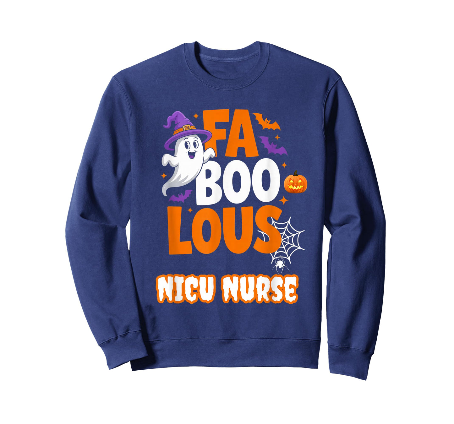 Fabulous Halloween Ghost NICU Nurse Spooky NICU Crew Women T-Shirt