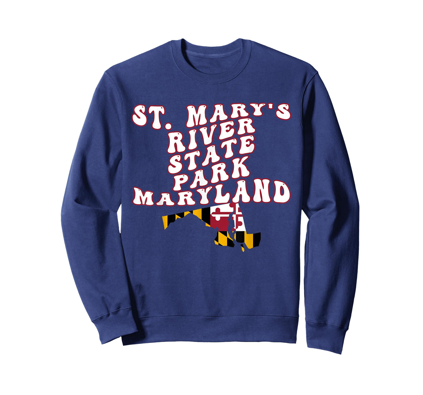 St Marys River State Park Maryland MD Flag Vacation Souvenir T-Shirt