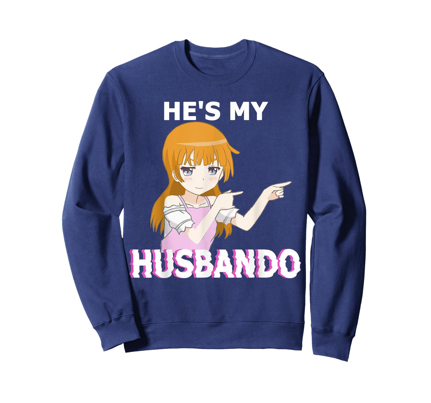 He's my Husbando She's my Waifu Anime Manga Couple Matching T-Shirt