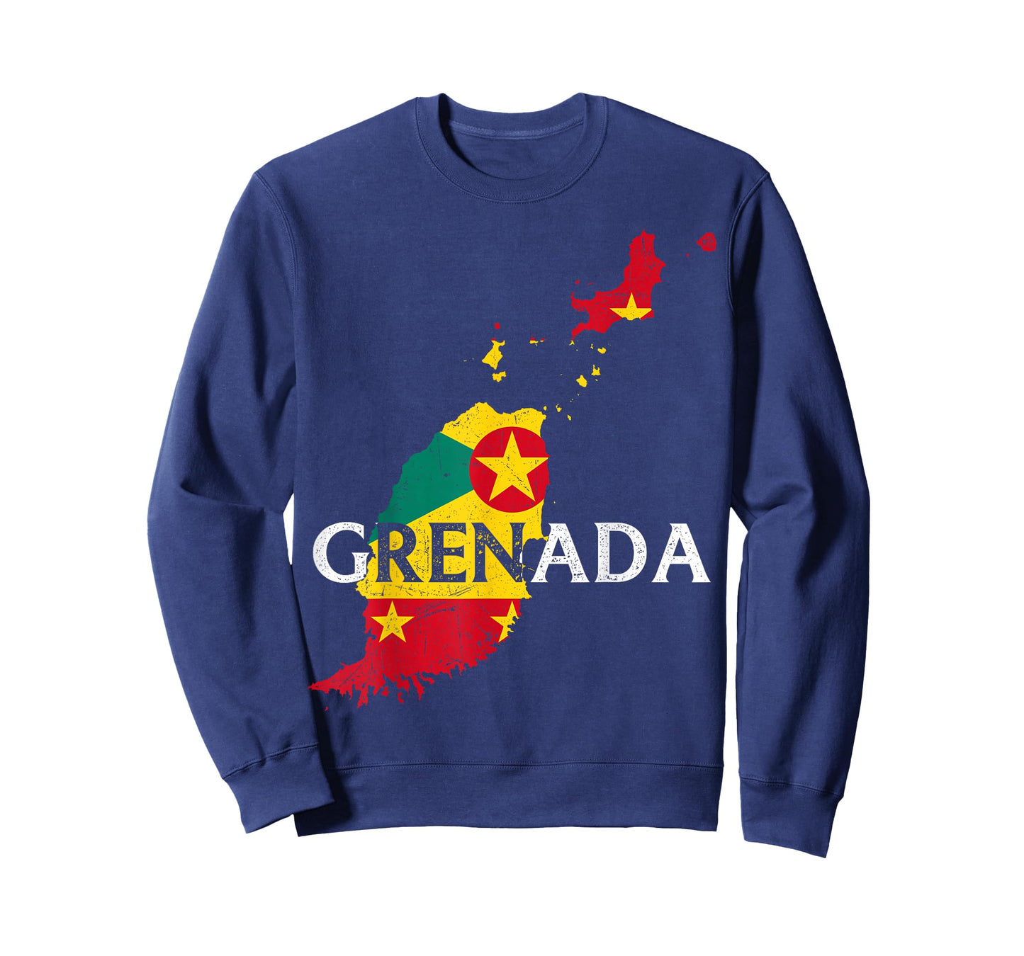 Grenada Country Map Flag Proud Grenadian Patriotic T-Shirt