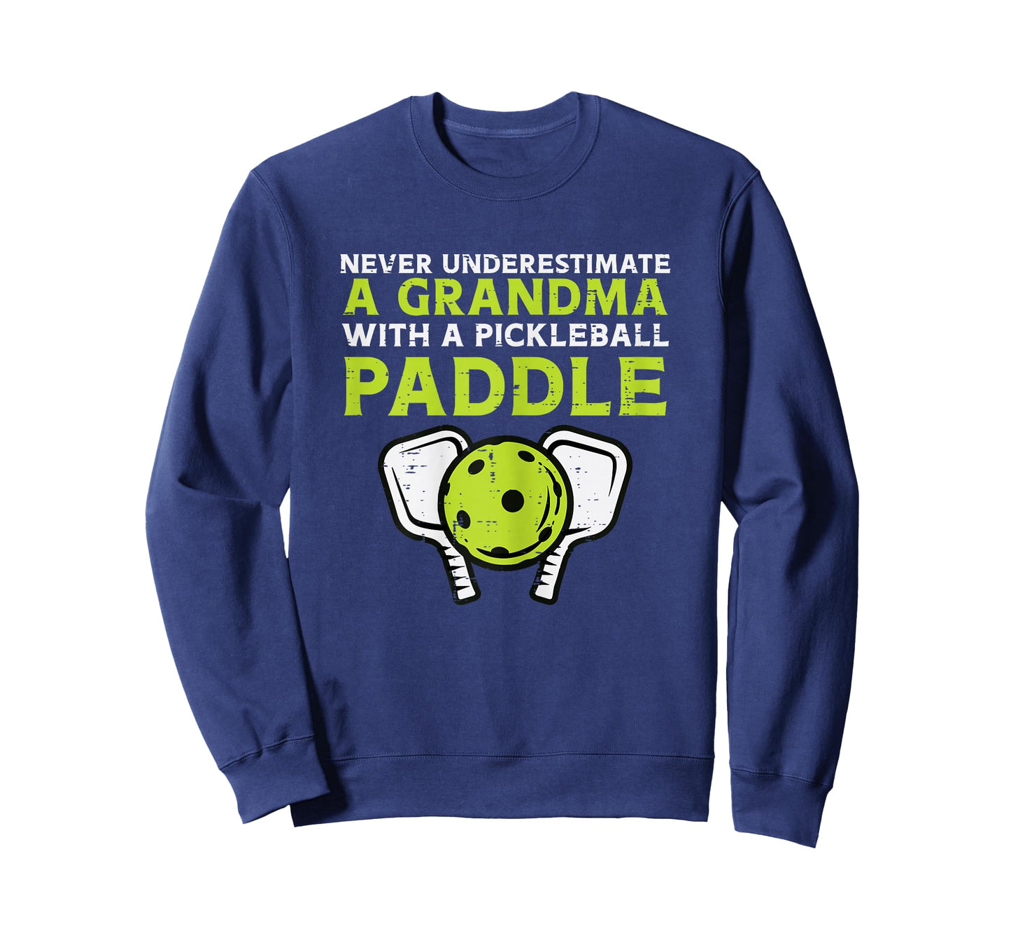 Never Underestimate Grandma with Pickleball Paddle Women T-Shirt