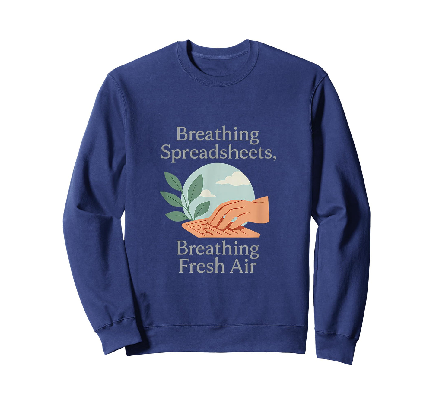 Breathing Spreadsheets Fresh Air Work Balance T-Shirt