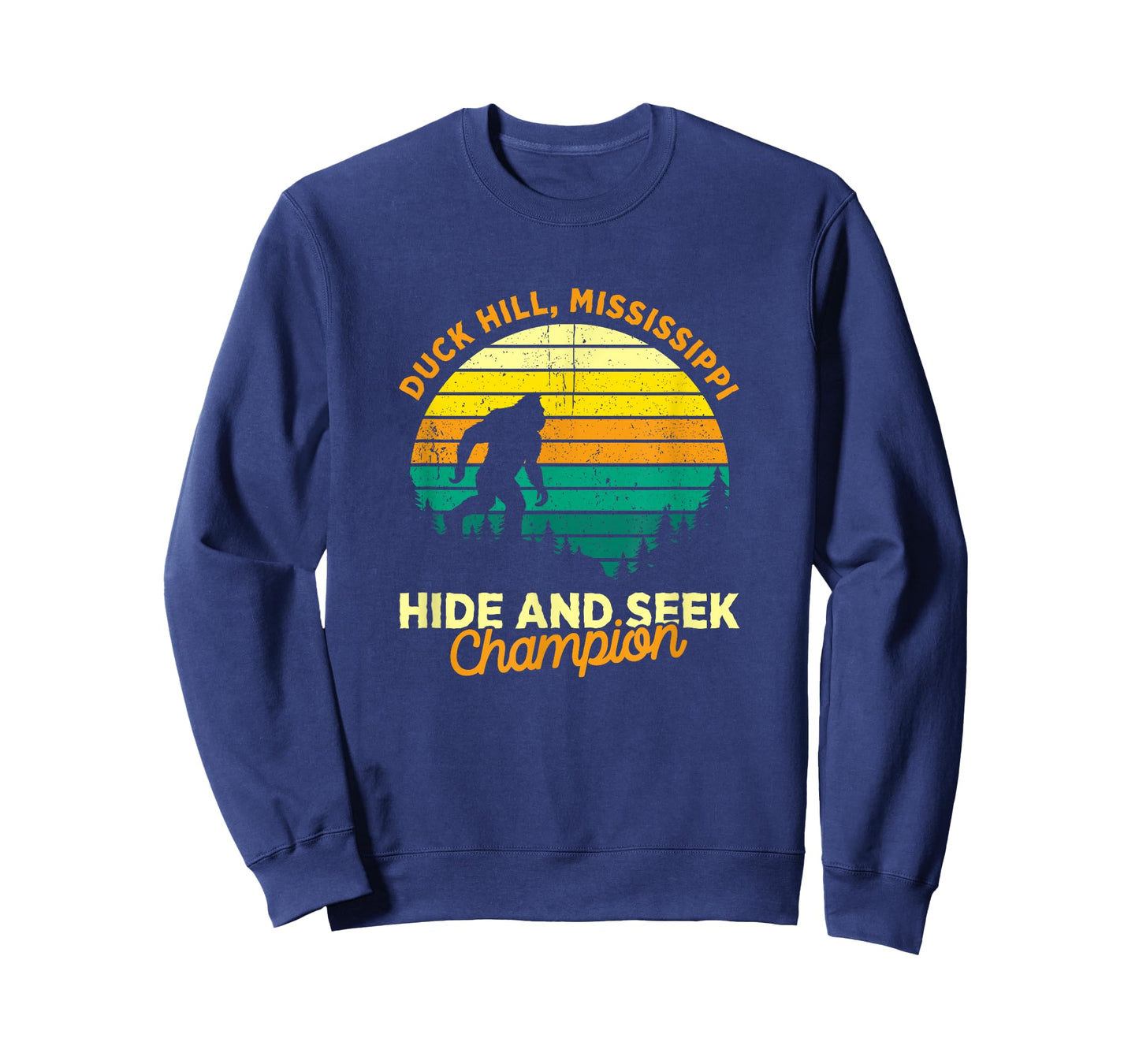 Retro Duck Hill, Mississippi Big foot Souvenir T-Shirt