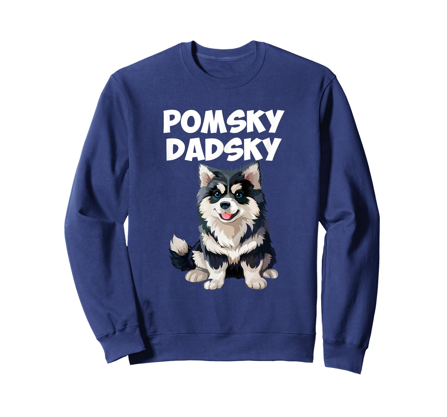 Pomsky dadsky dog T-Shirt for Men Women Kids