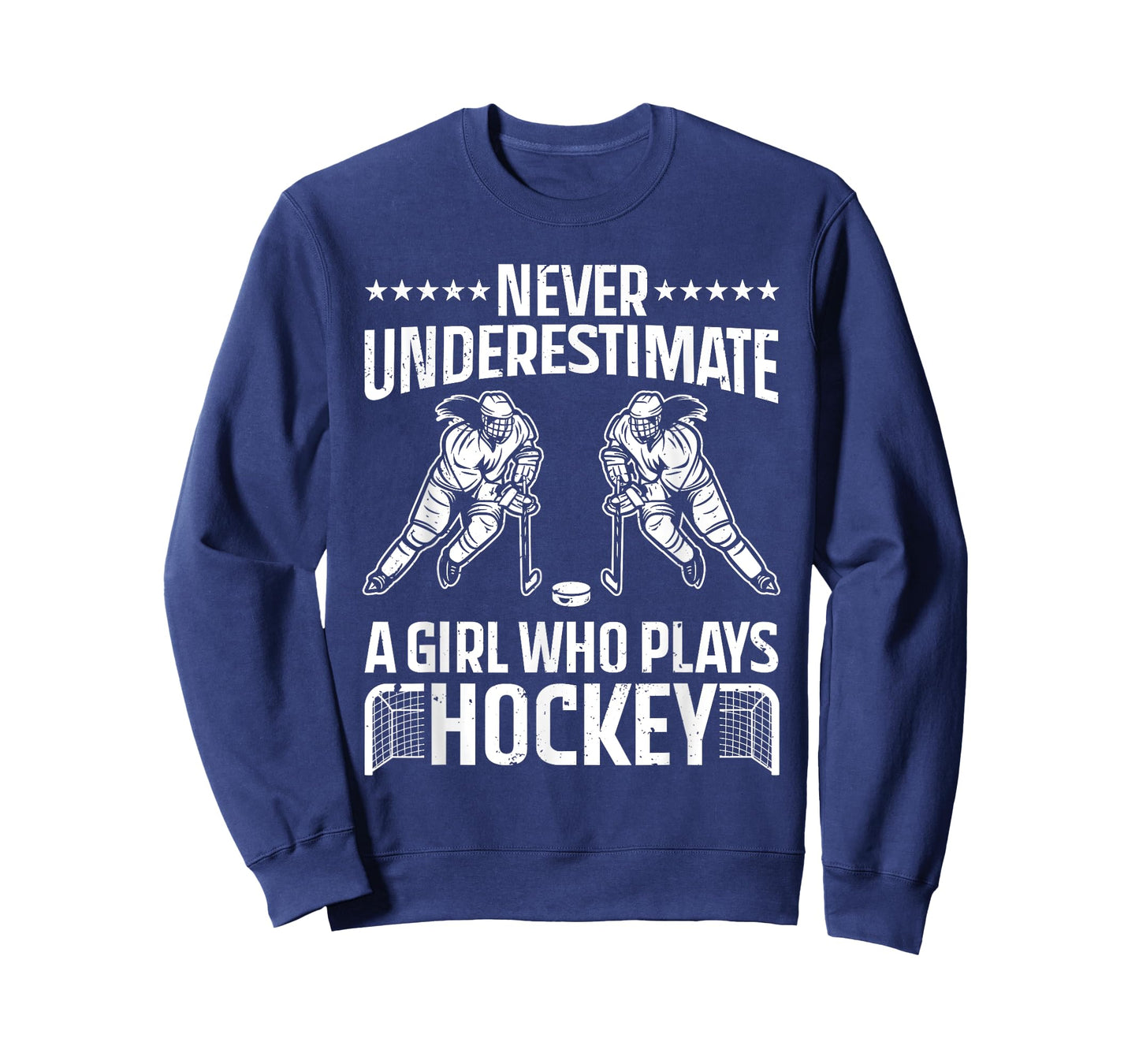 Funny Hockey Art For Girls Women Field Hockey Player Sport T-Shirt