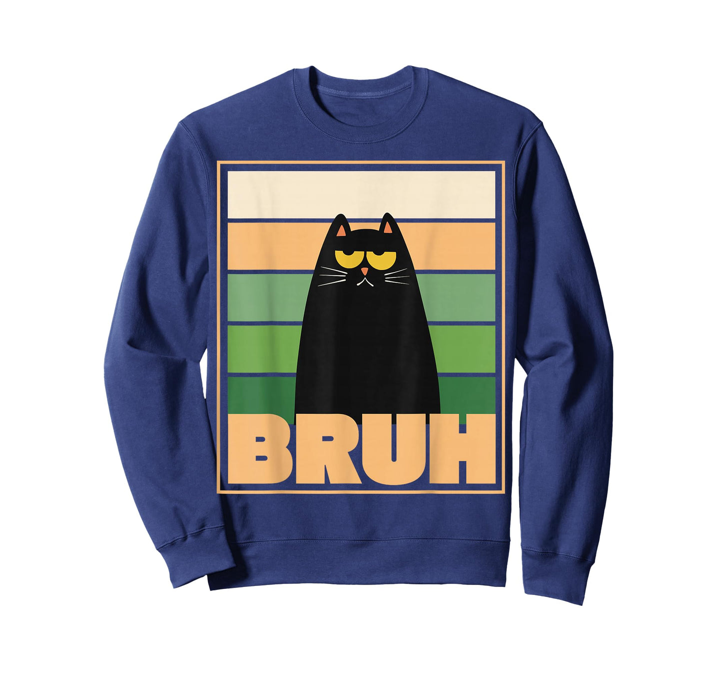 Retro Cat Bruh Meme, Sarcastic Humor T-Shirt