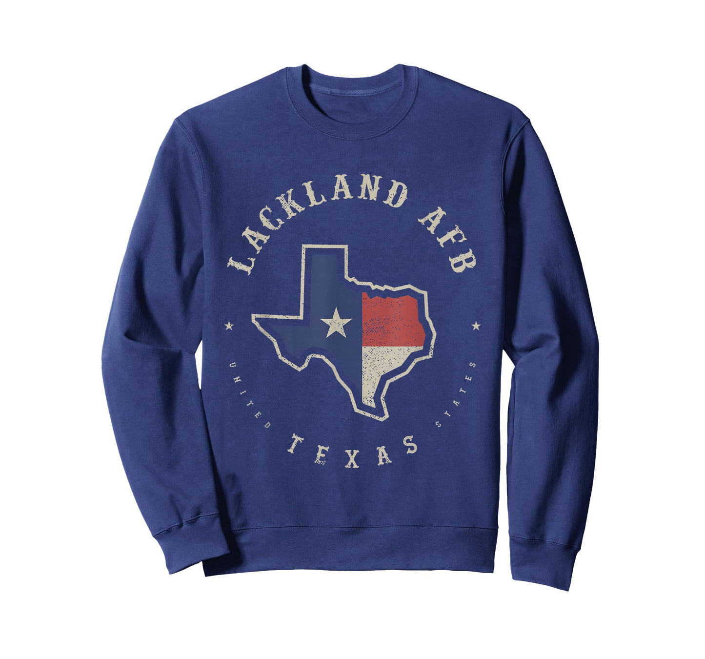 Vintage Lackland AFB Texas State Flag Map Souvenir Gift T-Shirt