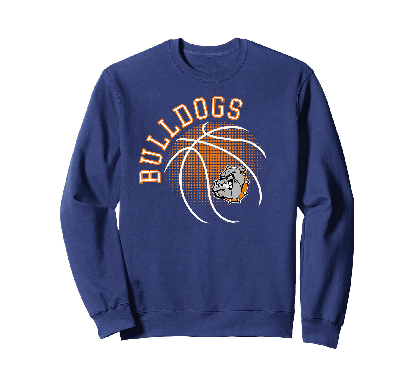 Orange Bulldogs Basketball Team Sports Basketball Mom T-Shirt