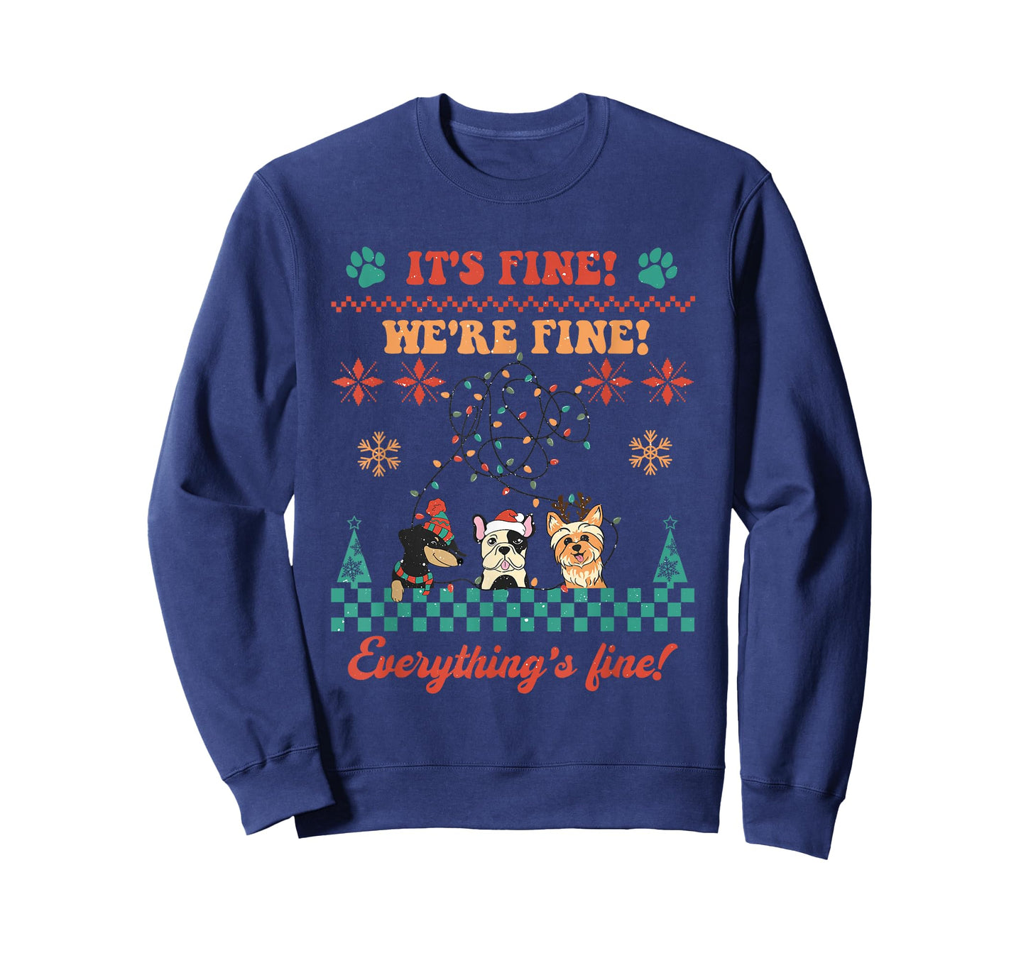 Dog Lover Christmas Ugly Sweater Cute Puppy Owner Funny Xmas T-Shirt