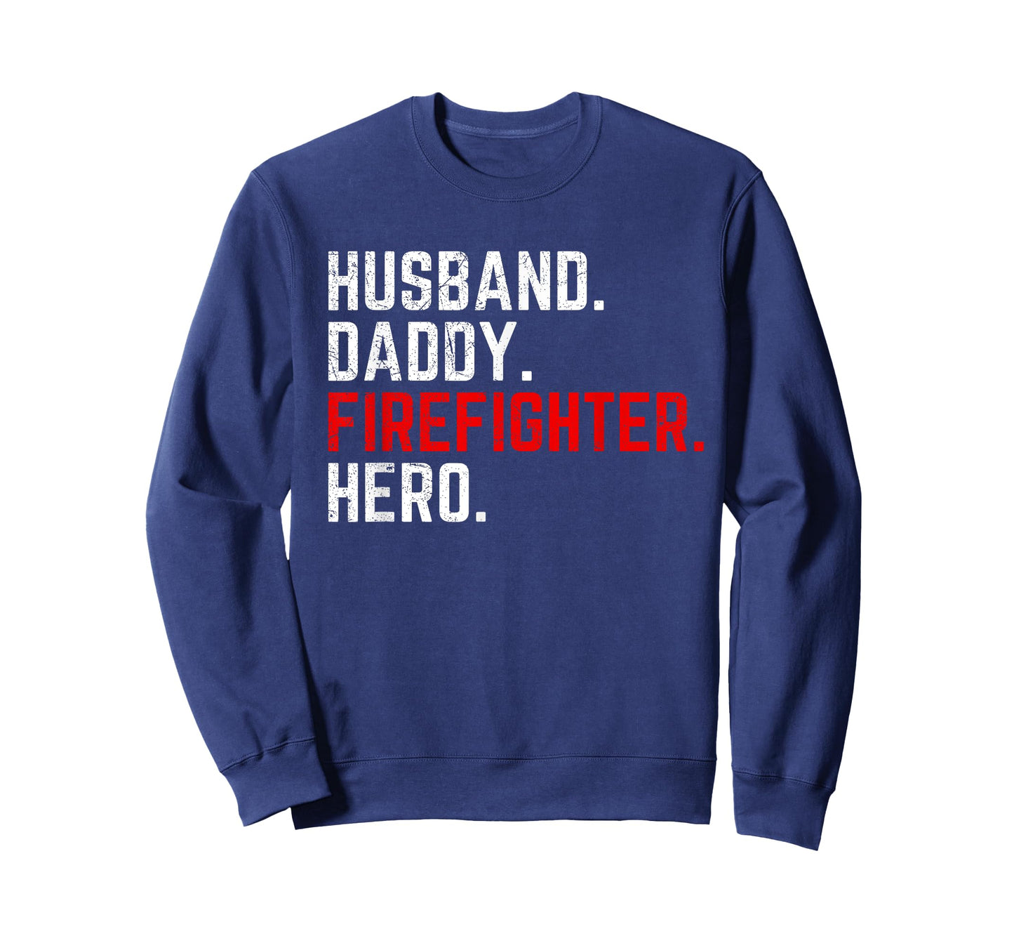 Mens Husband Daddy Firefighter Hero Thin Red Line Gift for Dad T-Shirt