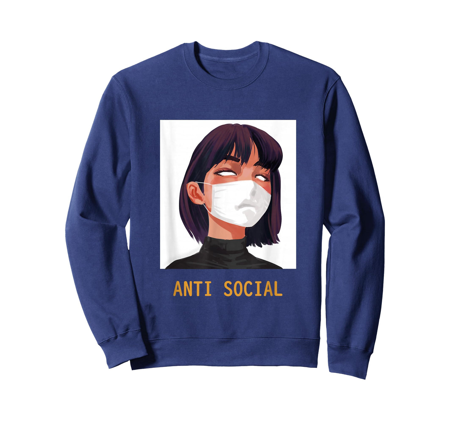 Antisocial Shirt Vaporwave Aesthetic Japanese Emo Anime Girl T-Shirt