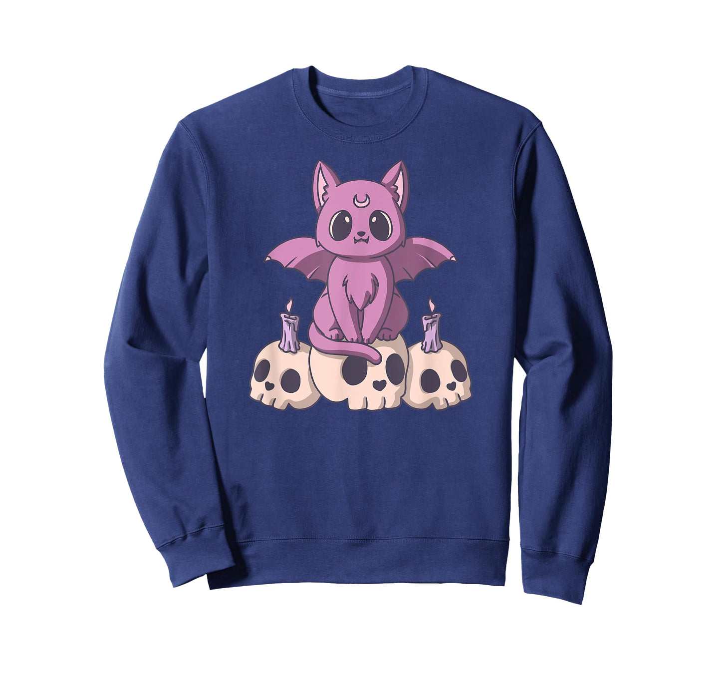 Pastel Goth Satanic Demon Cat And Skull Anime Kawaii T-Shirt for Men Women