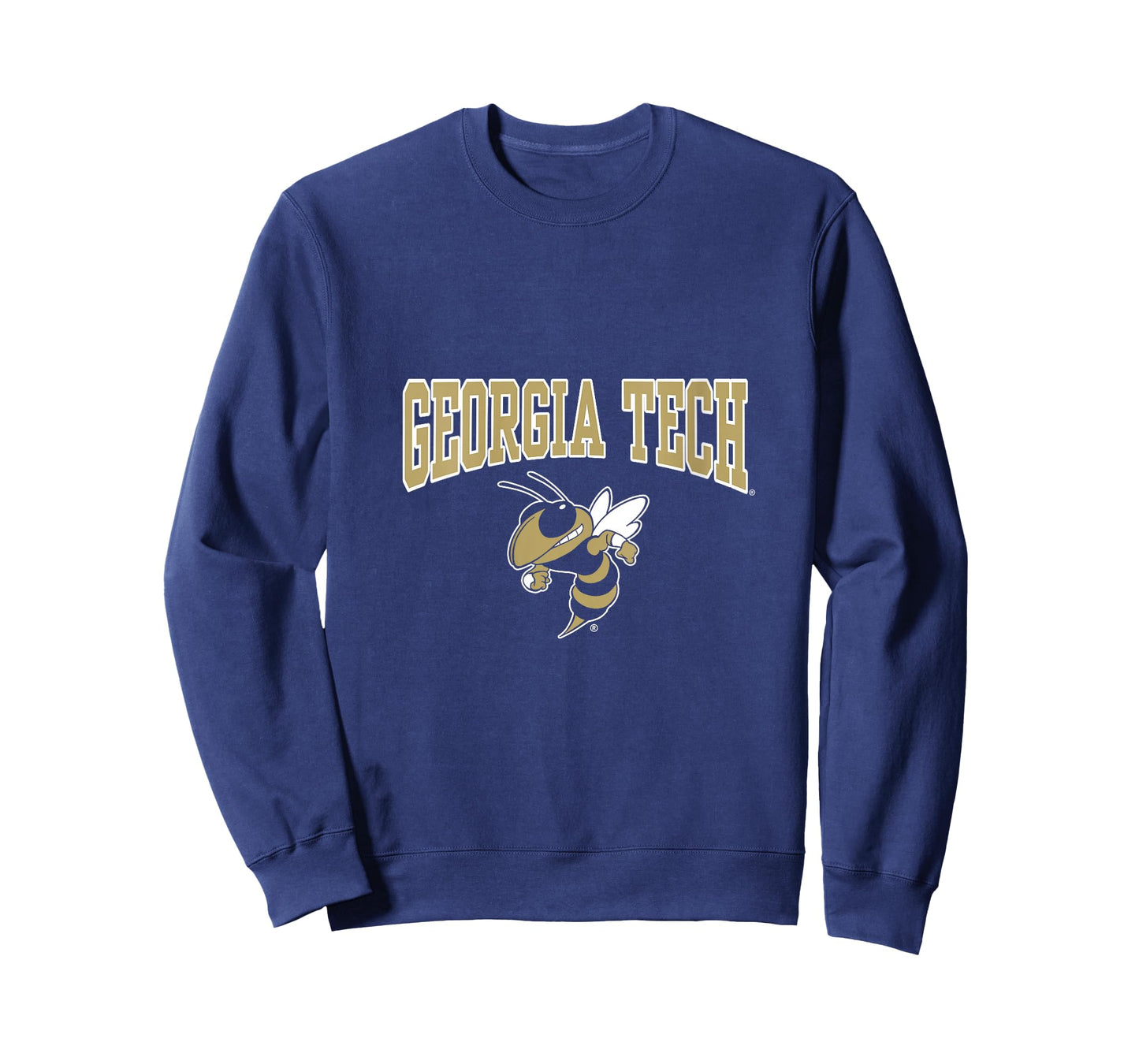 Womens Georgia Tech Yellow Jackets Buzz Navy Officially Licensed V-Neck T-Shirt