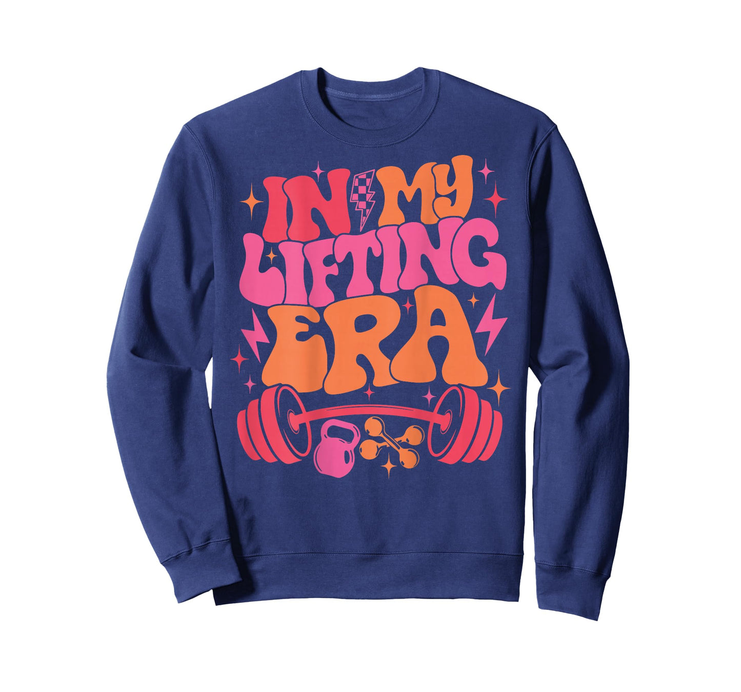 in My Lifting Era Groovy Gym Weight Personal Trainer On Back T-Shirt