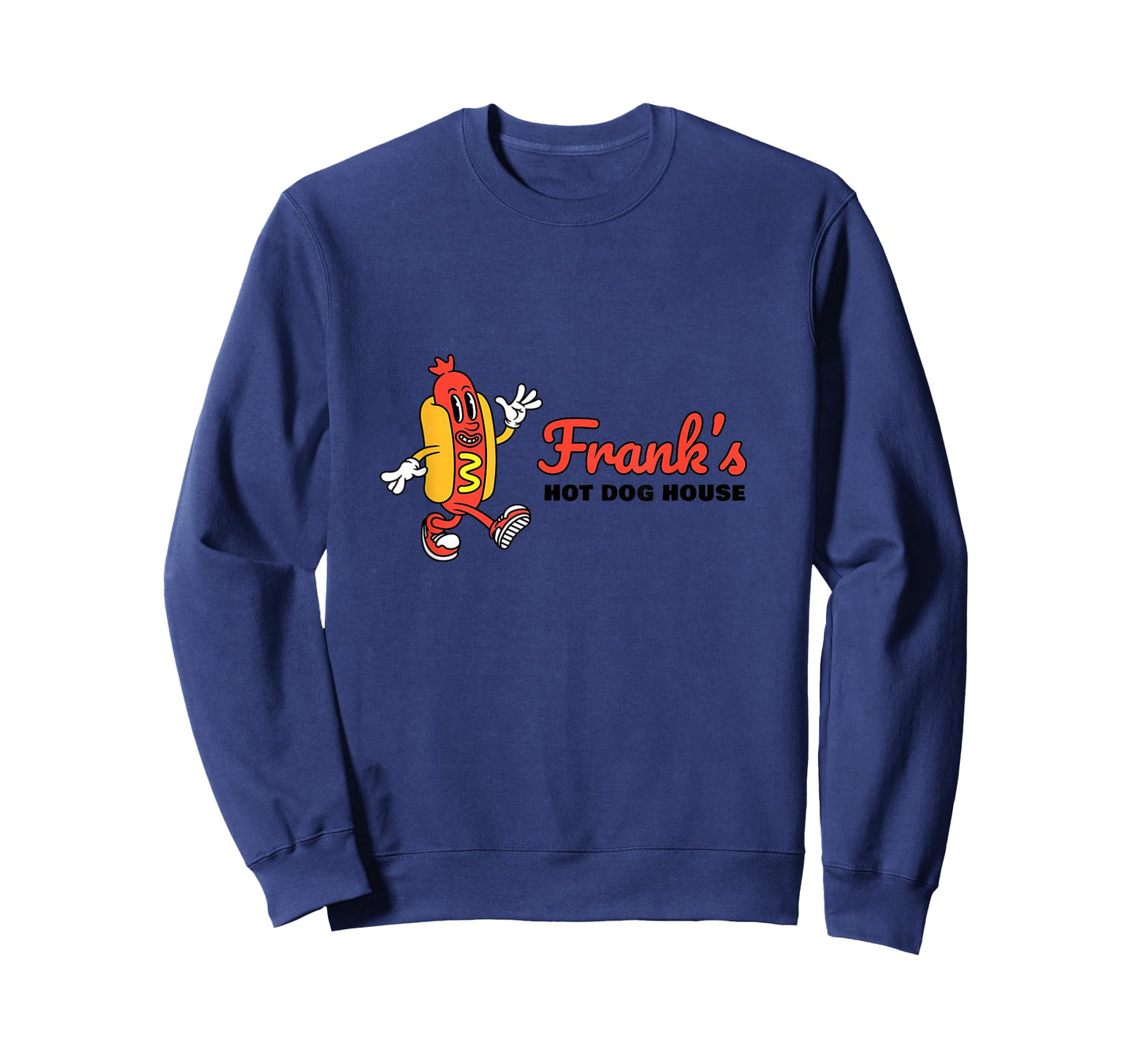 Frank’s Hot Dog Restaurant Mascot Retro Sausage BBQ Cook Out T-Shirt