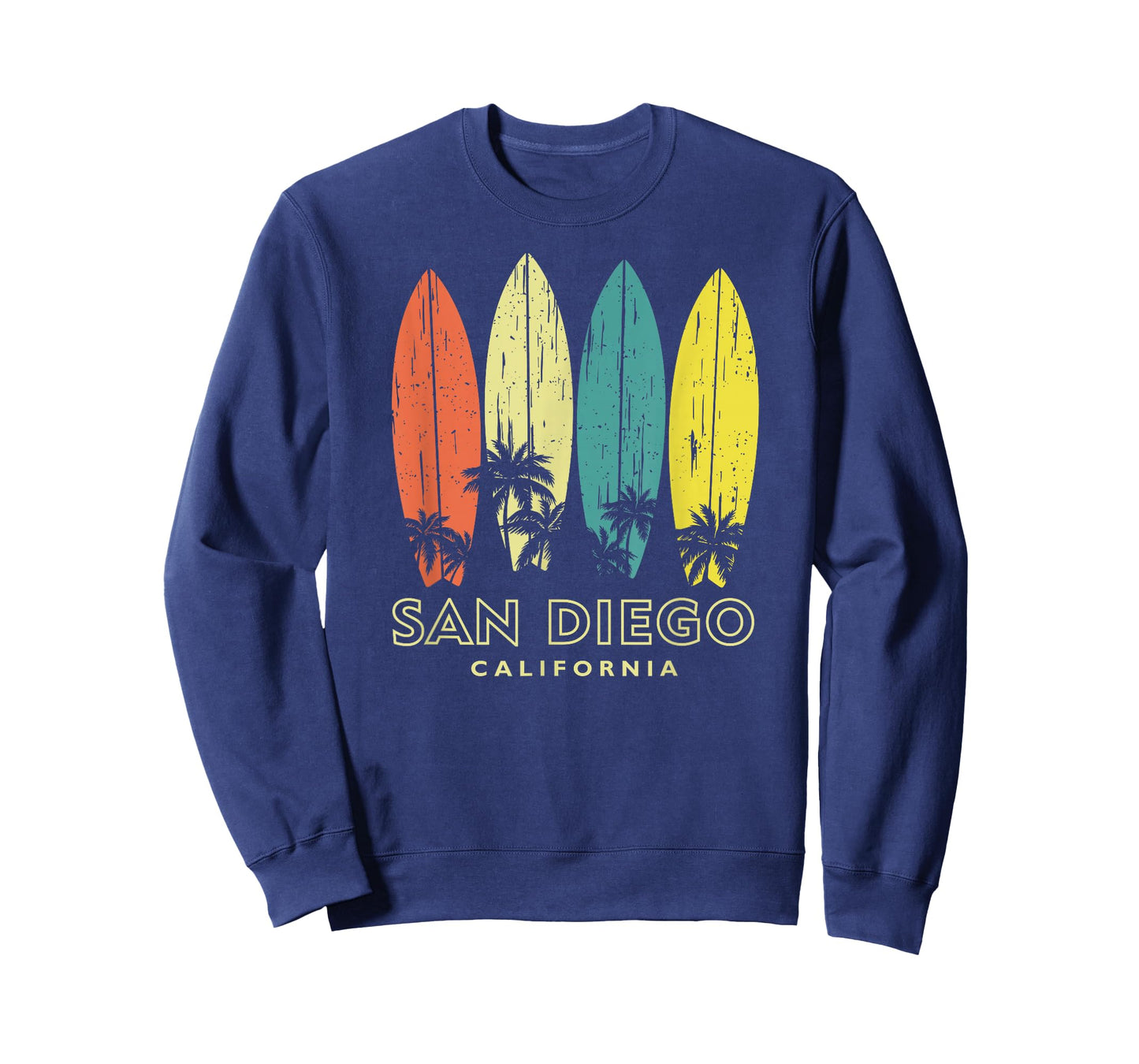 San Diego California Retro Surfboards Vintage Boys Girls T-Shirt