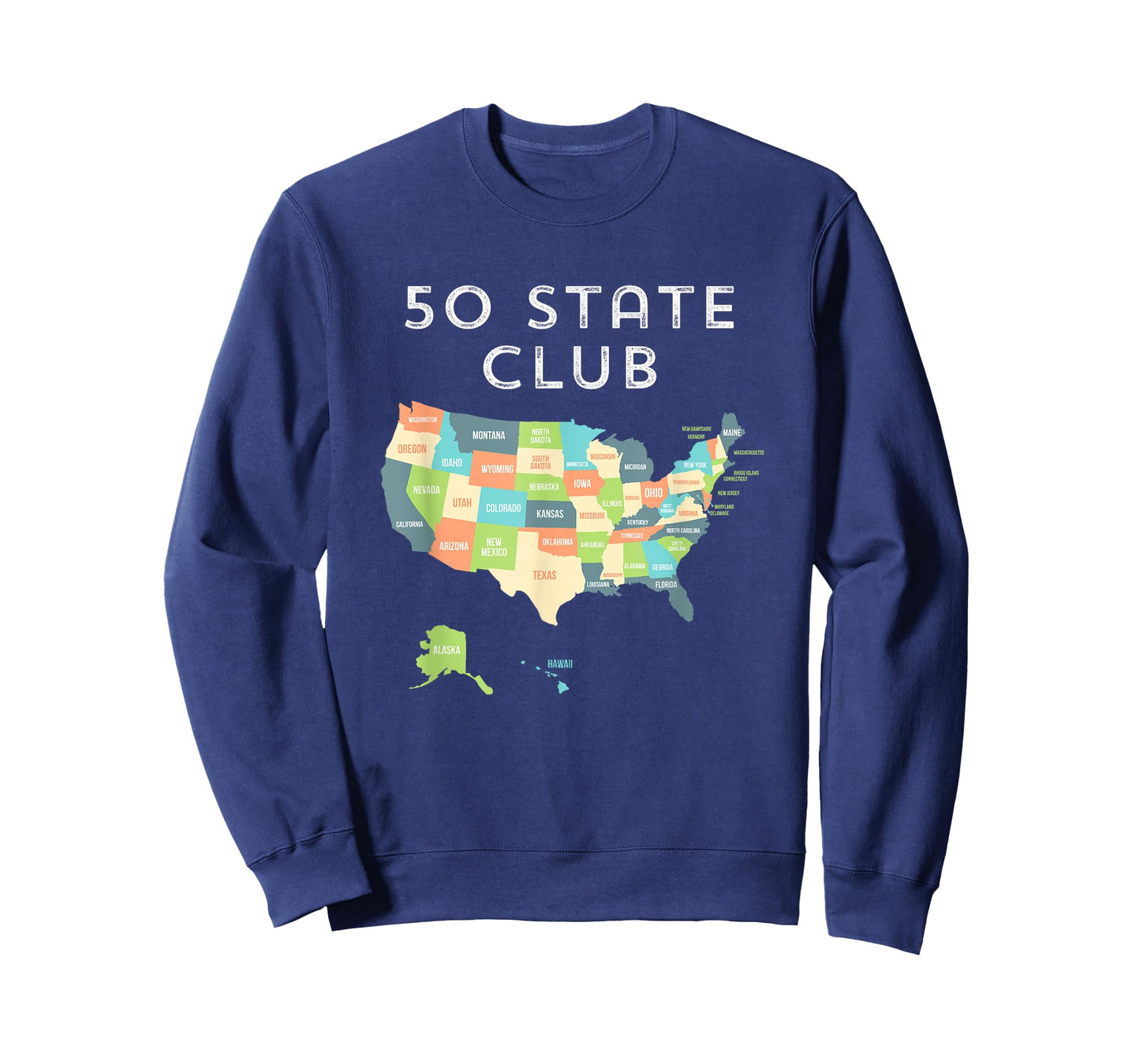 Visit all 50 states shirt, USA map t-shirt gift for travel T-Shirt