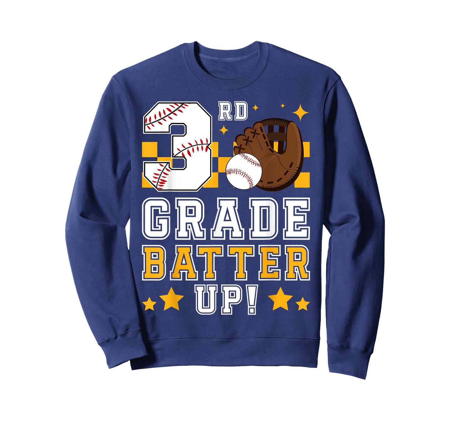 3rd Grade Batter Up Baseball First Day Back To School T-Shirt