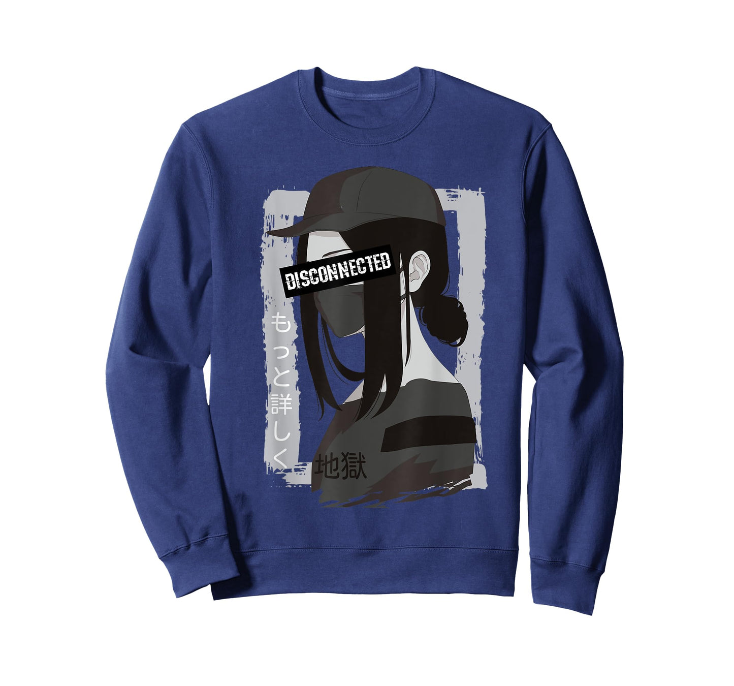 Vaporwave Aesthetic Disconnected - Anime Girl Sad Japanese T-Shirt