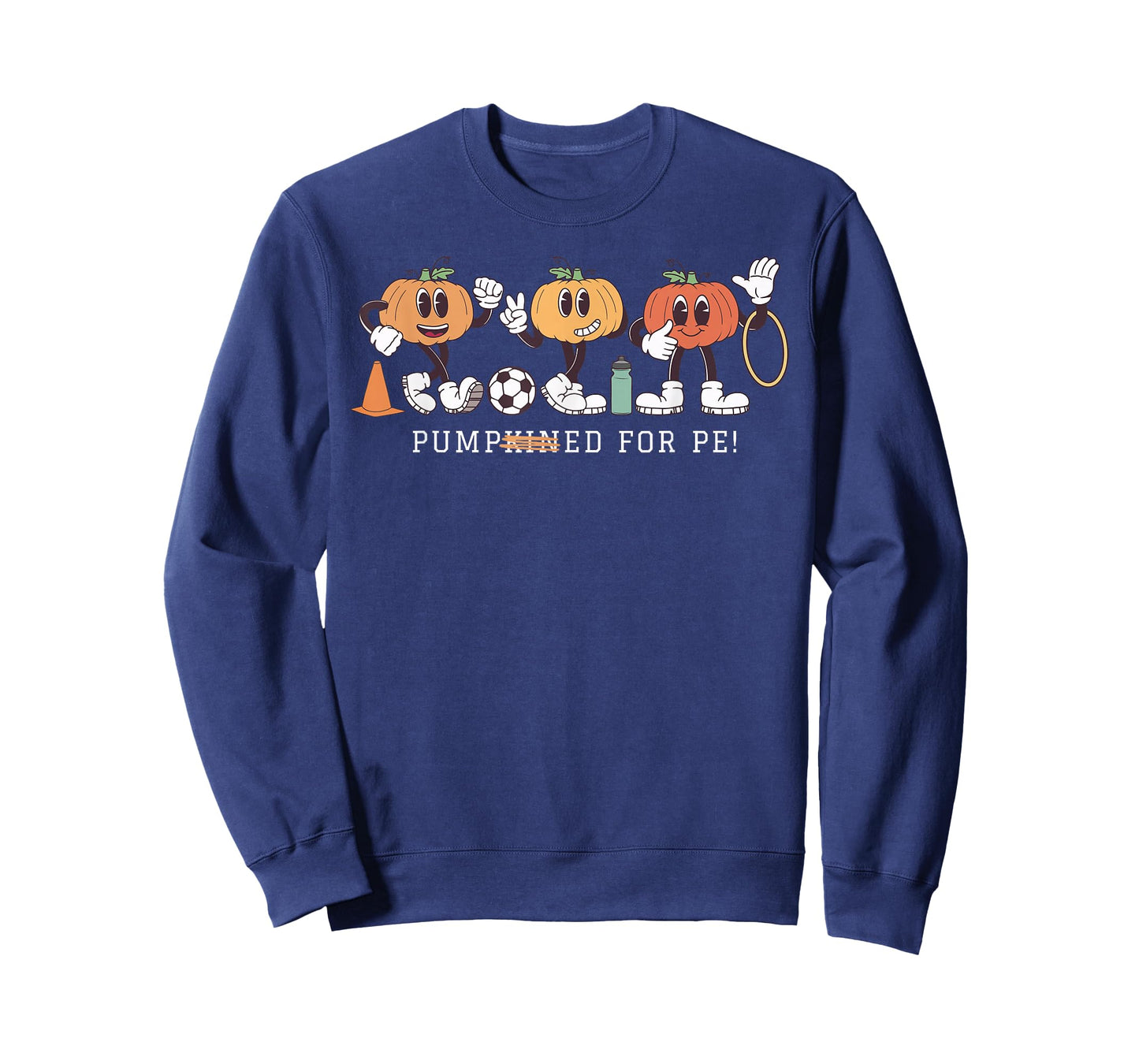 Funny Pumpkin PE Teacher Team Physical Education Autumn Fall T-Shirt