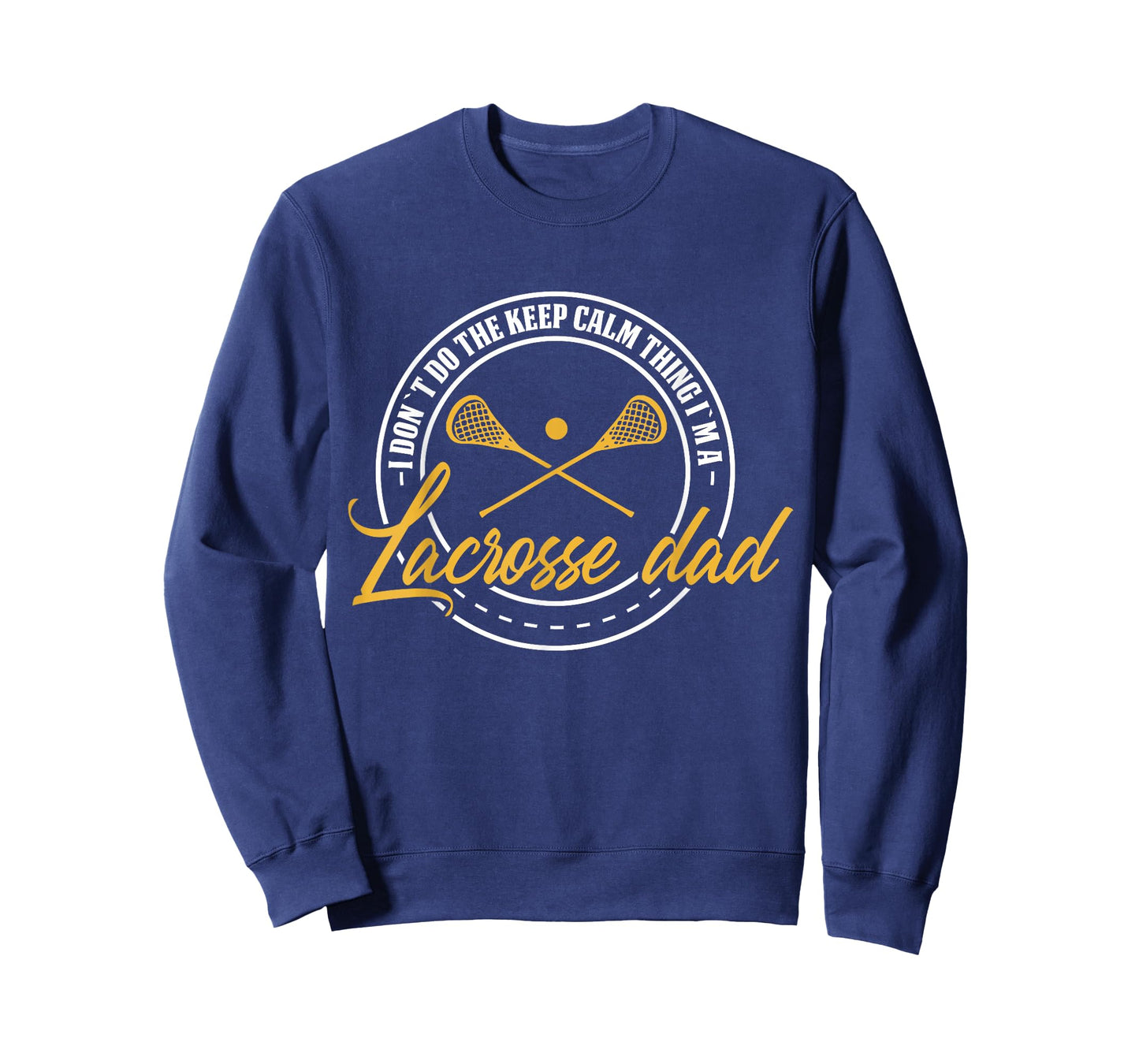Lacrosse Player & Coach Dad Retro Lax Lover Papa Mens T-Shirt