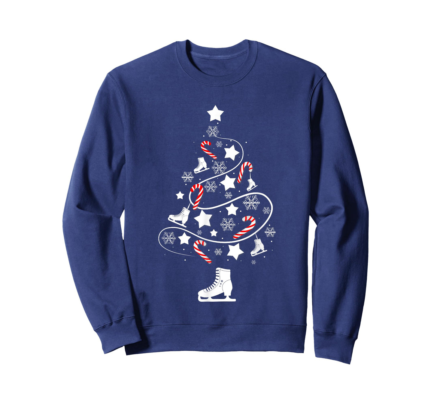Ice Skating Christmas Tree Xmas Skaters Funny Winter Sports T-Shirt