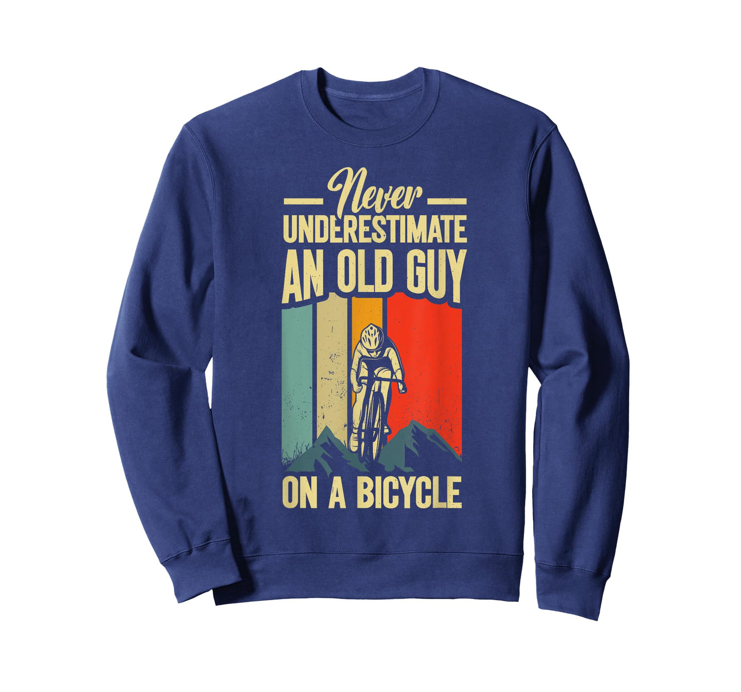 Cool Cycling Art For Men Grandpa Bicycle Riding Cycle Racing T-Shirt