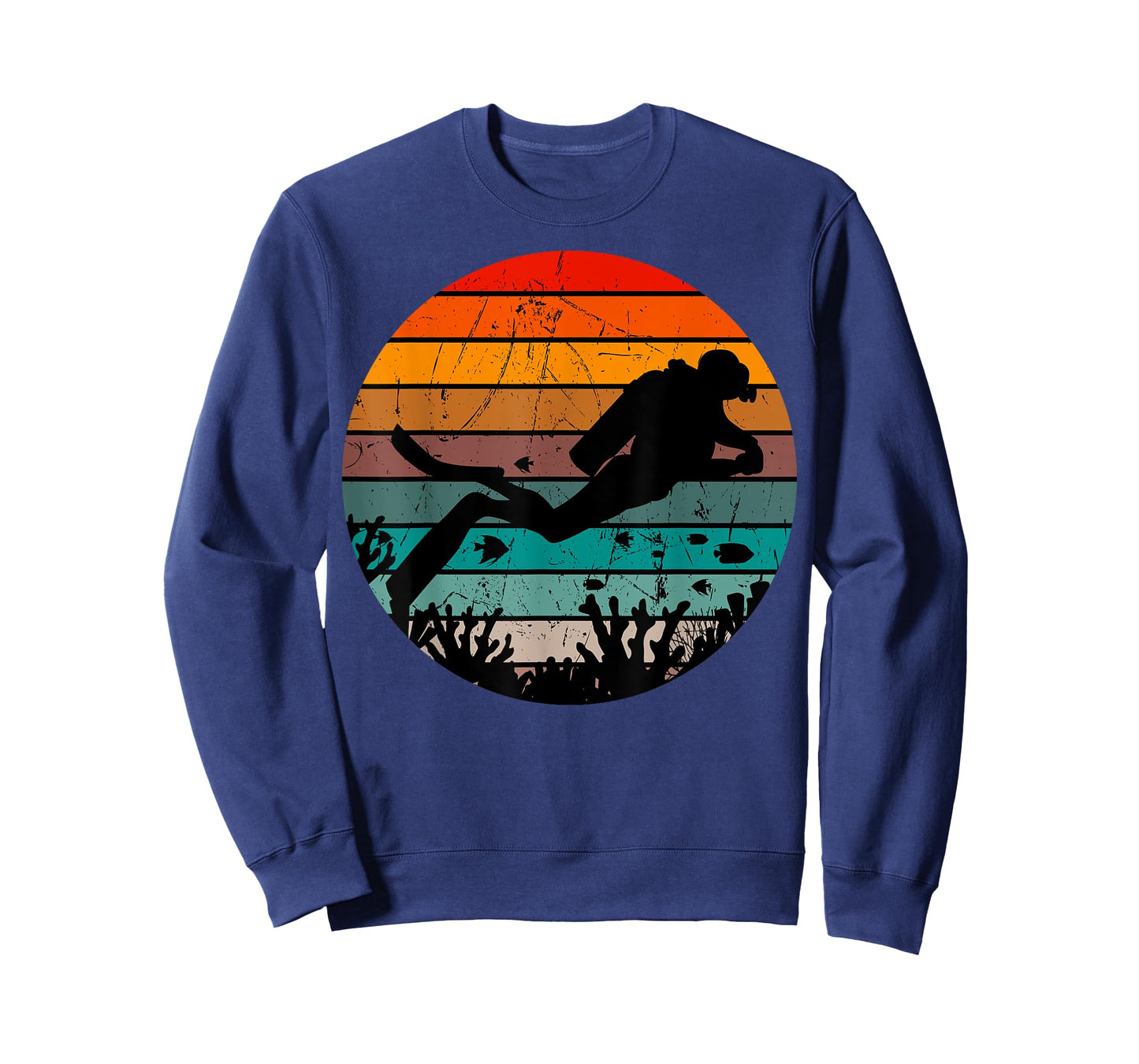 Scuba Diving Retro Vintage Diver Underwater Dive Deep-Sea T-Shirt