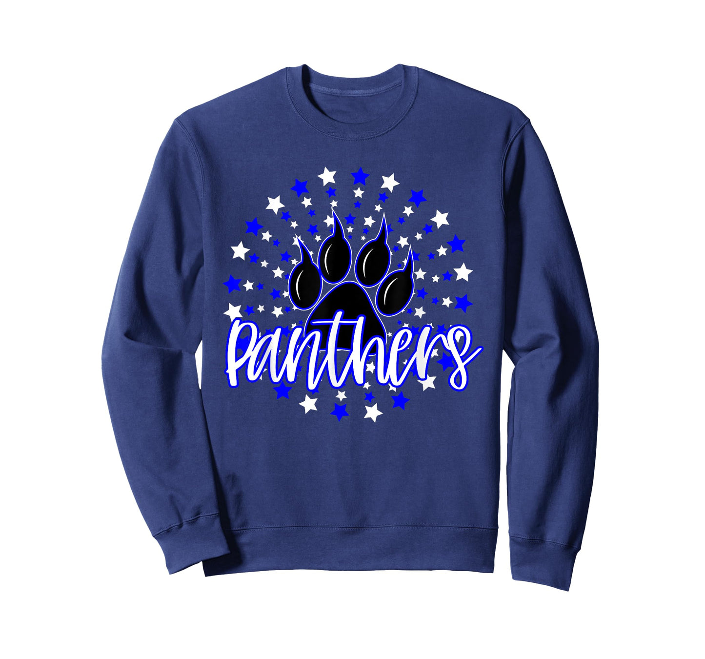 Blue Panthers Star School Spirit Panther Pride Mascot T-Shirt