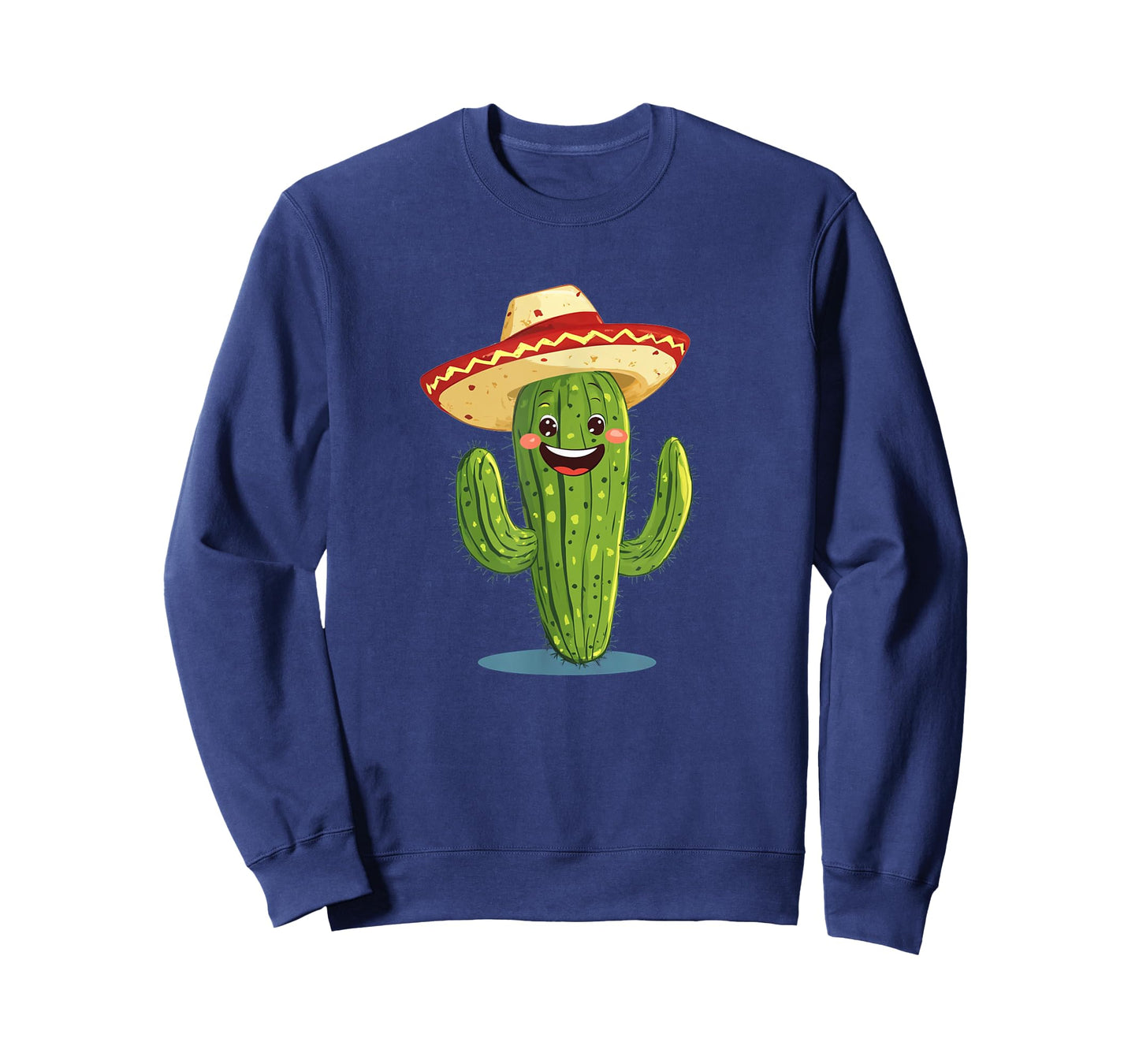 Cool Cactus in Mexican Sombrero Hat Costume for Plants T-Shirt