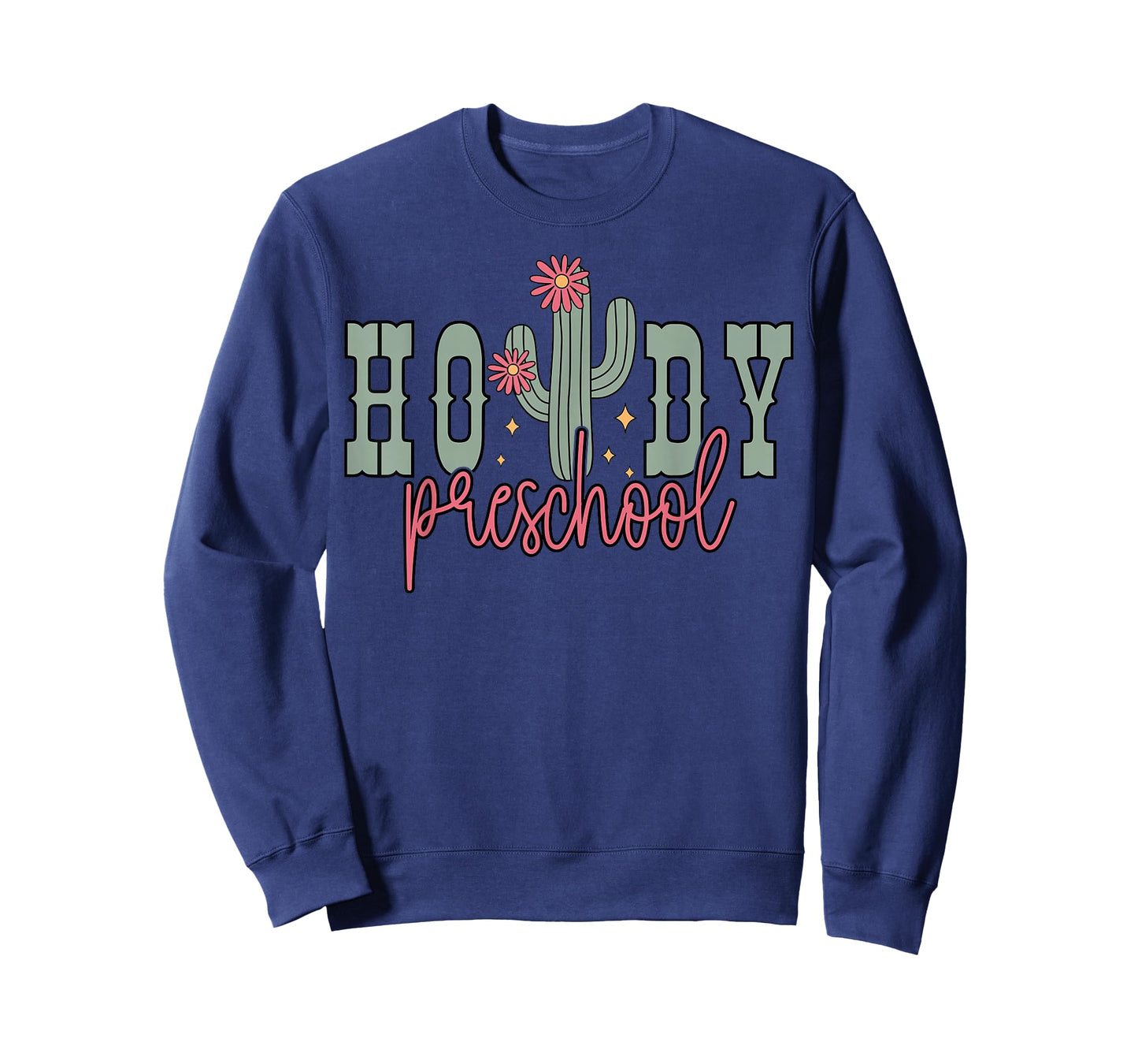 Cactus Howdy Preschool Teacher Rodeo Country Pre-K Teacher T-Shirt