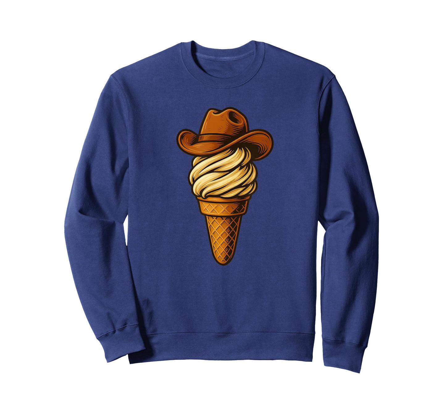 Nice Ice Cream with Cowboy Hat Costume for Boys and Girls T-Shirt