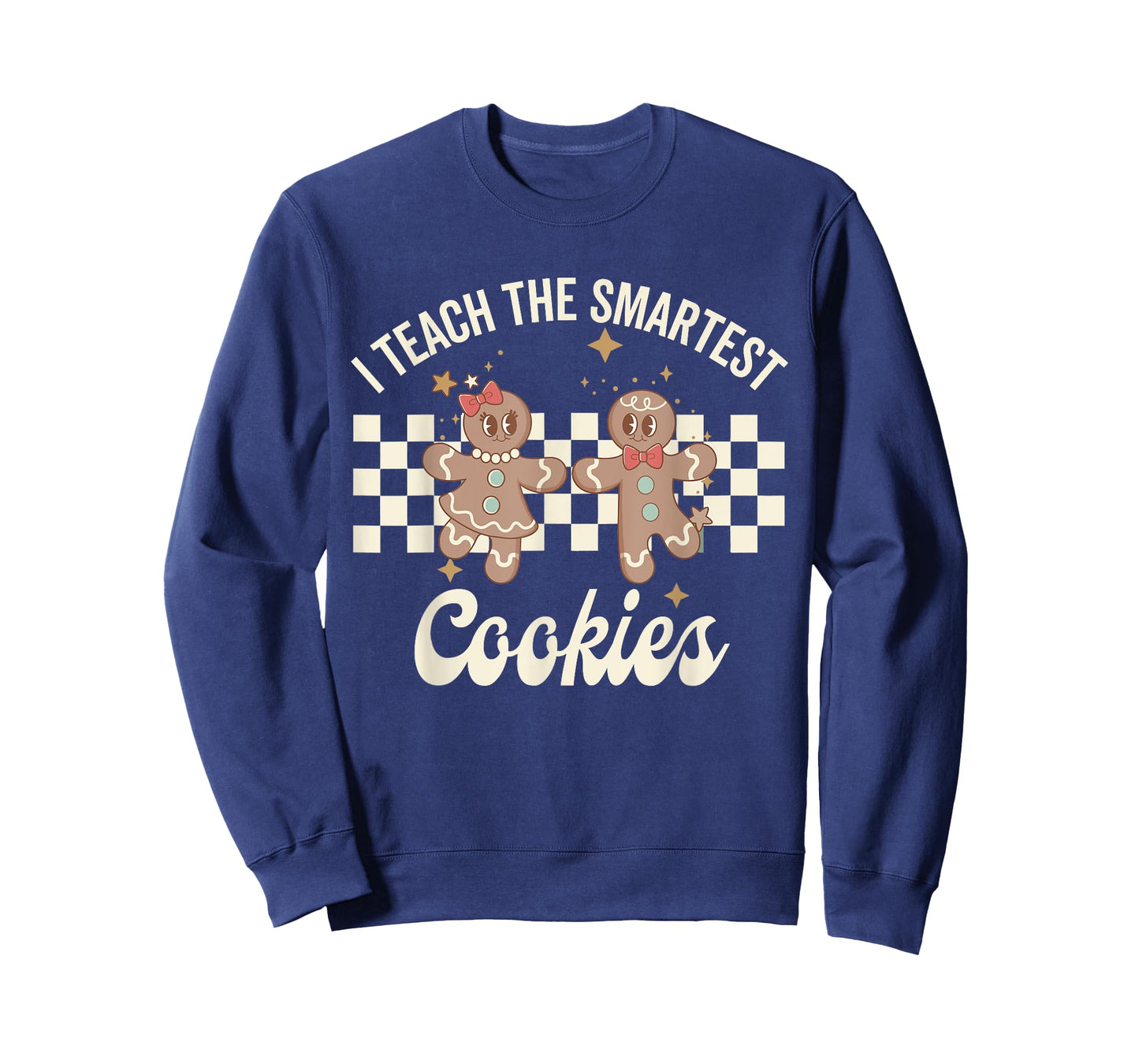 I Teach the Smartest Cookies Christmas Gingerbread Teacher T-Shirt