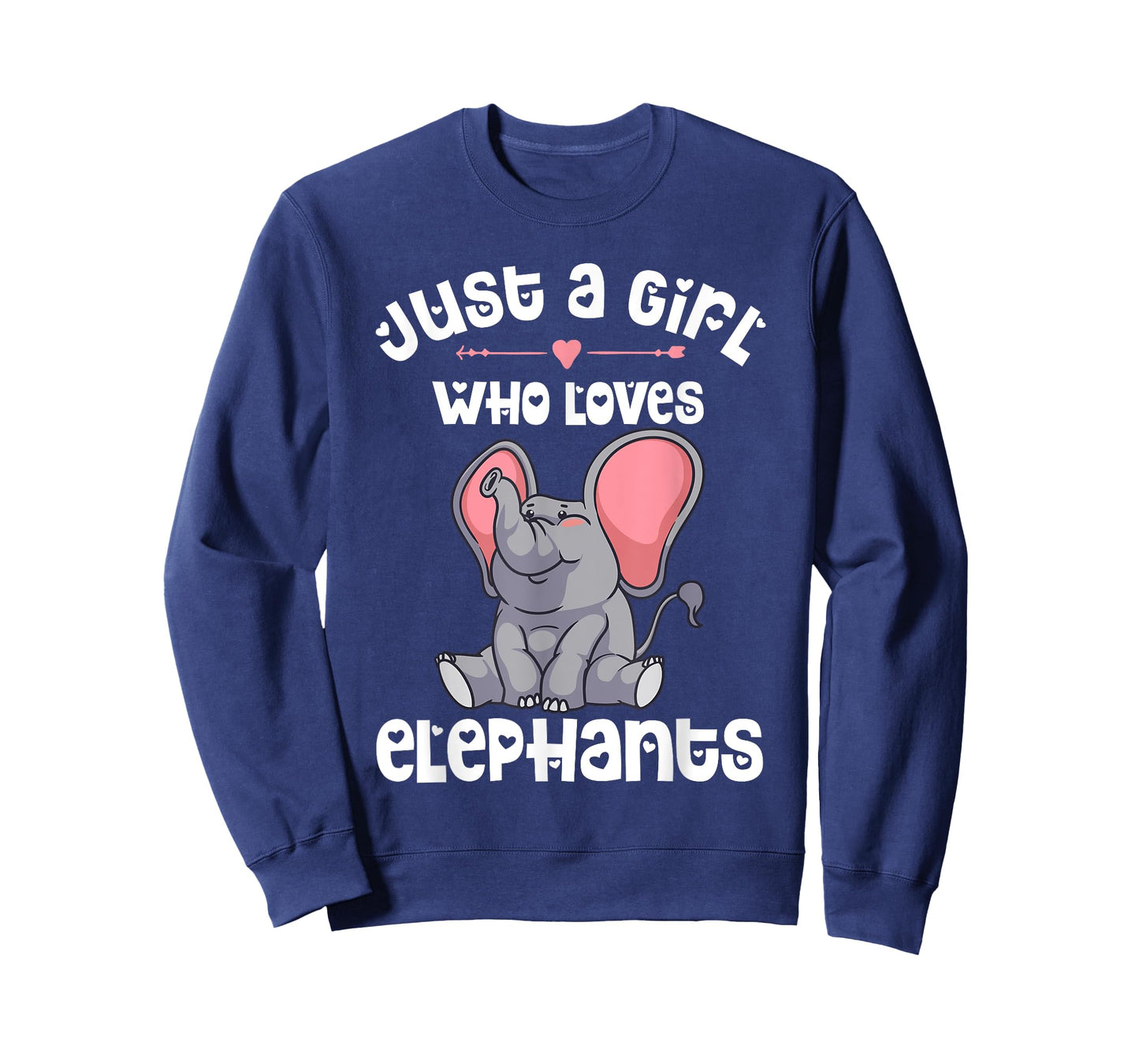Funny Just A Girl Who Loves Elephants Gift For Kids Women T-Shirt