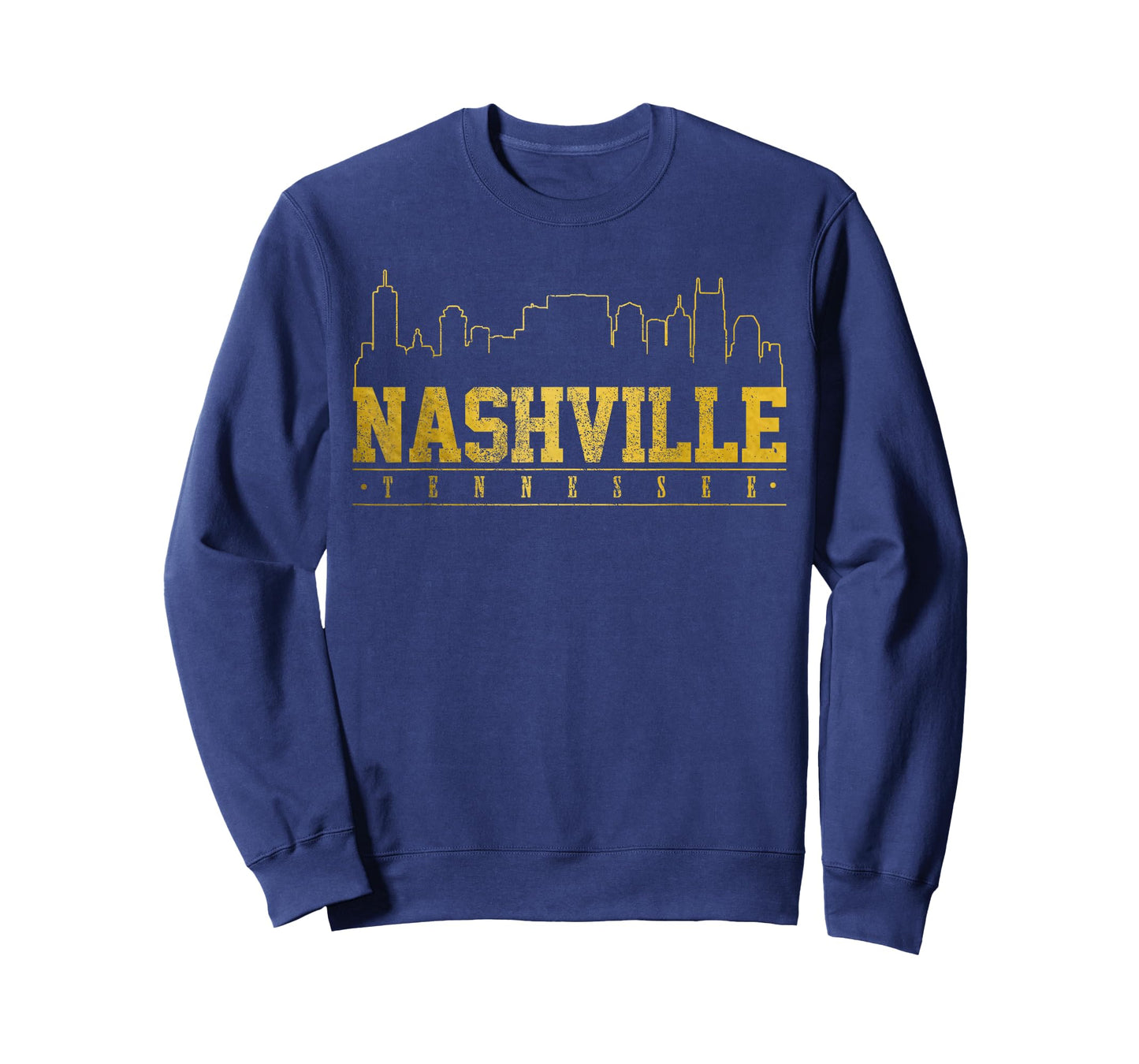 Nashville Skyline Tennessee TN Music City Vintage Nash T-Shirt