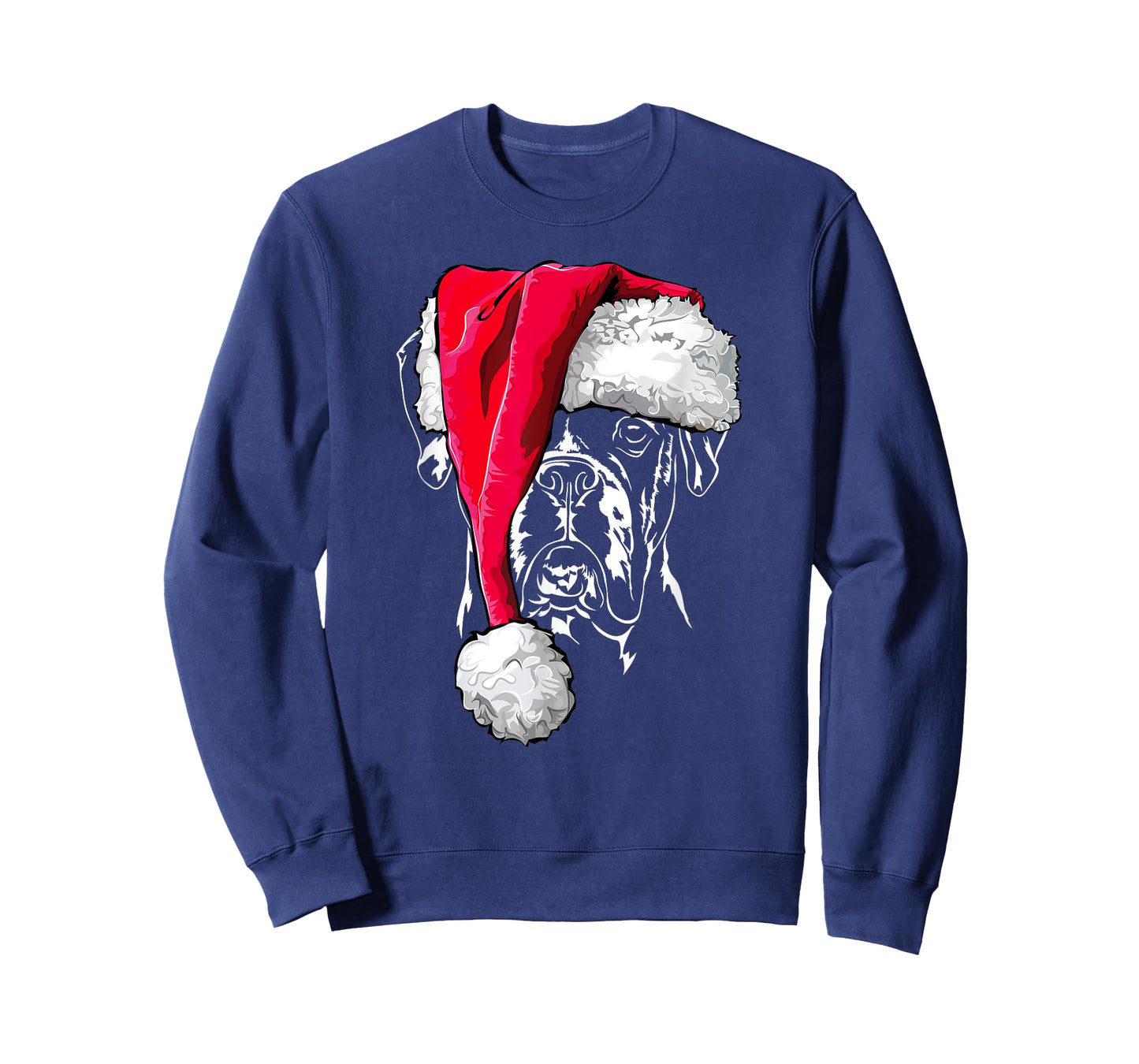 Funny German Boxer Santa Christmas Dogs T-Shirt