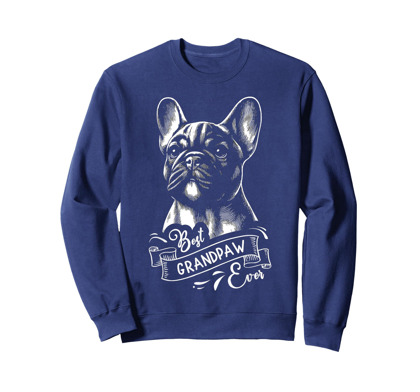 Best Grandpaw Ever French Bulldog Frenchie Dog Grandpa Men Women Kids T-Shirt