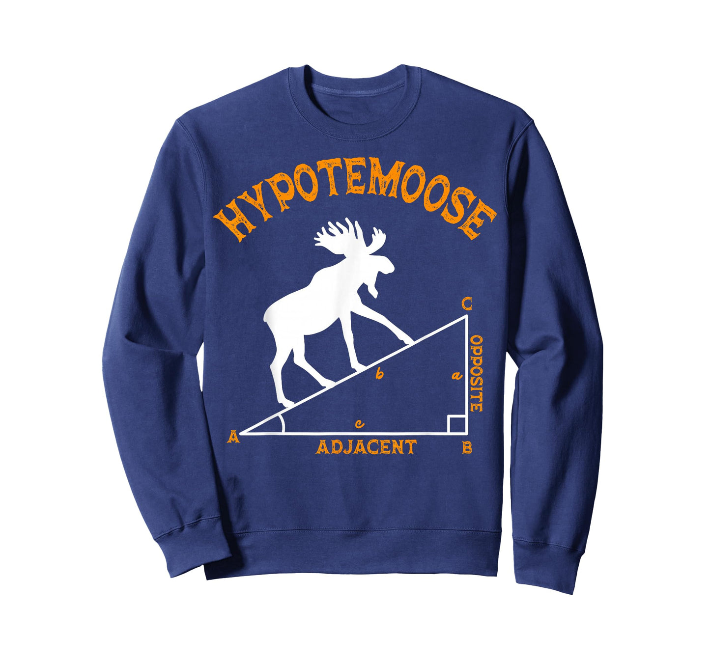 Funny Math Hypotemoose Triangle Adjacent Mathematician T-Shirt