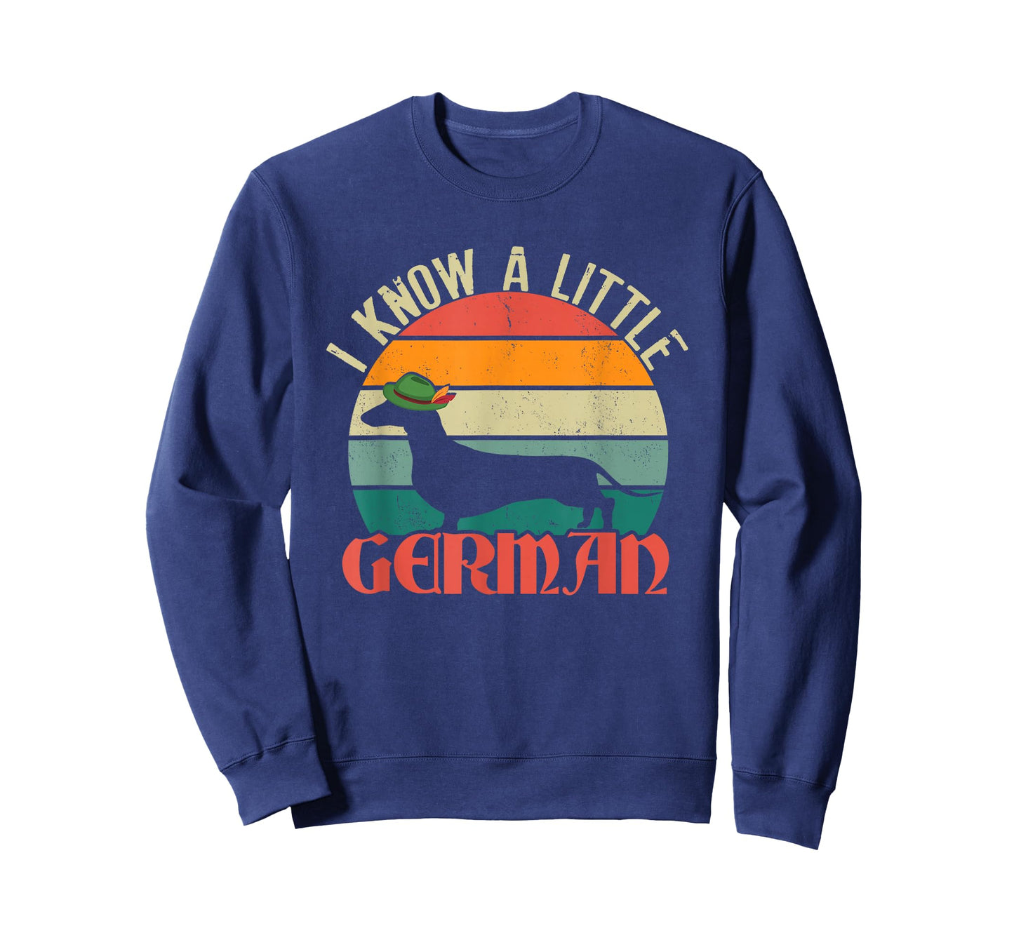 Funny I Know A Little German | Retro Dachshund | Dog Owner T-Shirt
