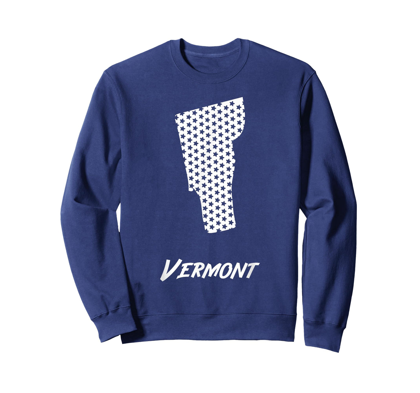 Vermont USA State Outline Stars Vintage Retro Design T-Shirt