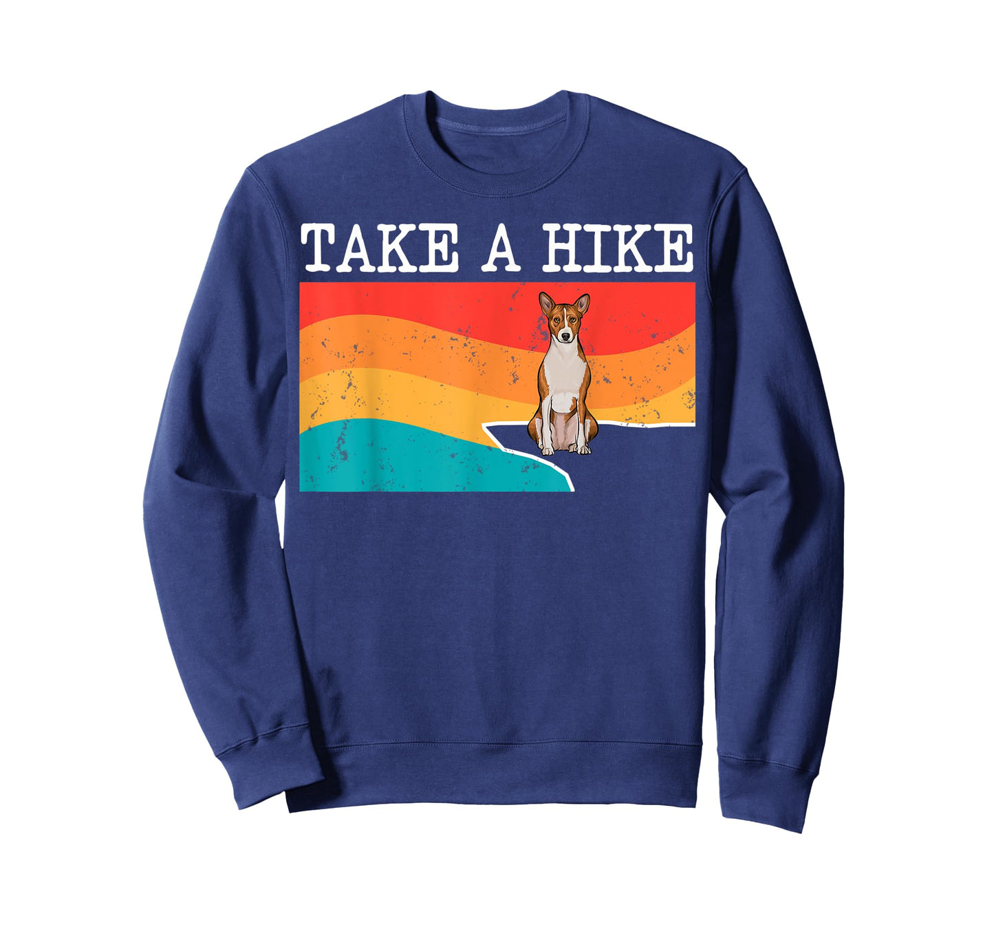 Funny Take A Hike Basenji Graphic Hiking T-Shirt
