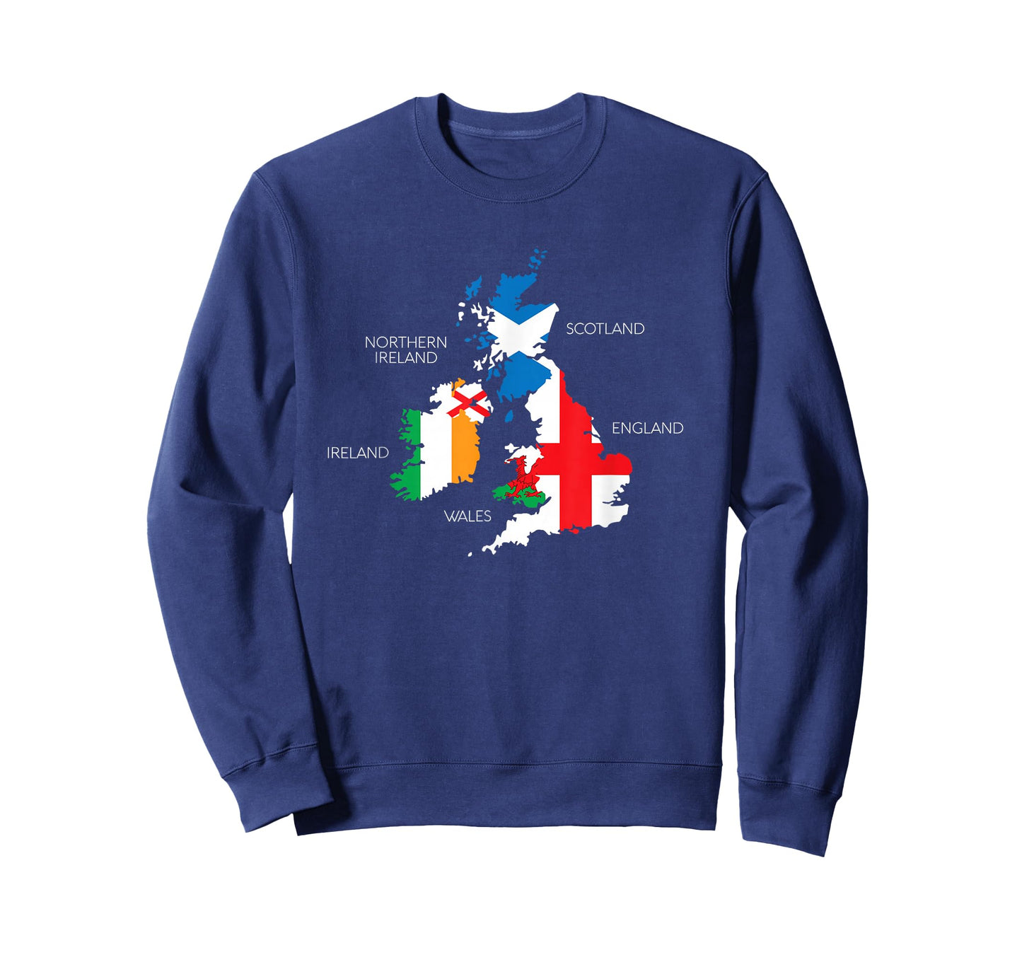 British Isles Sea Ireland Scotland Wales England Map Coins T-Shirt