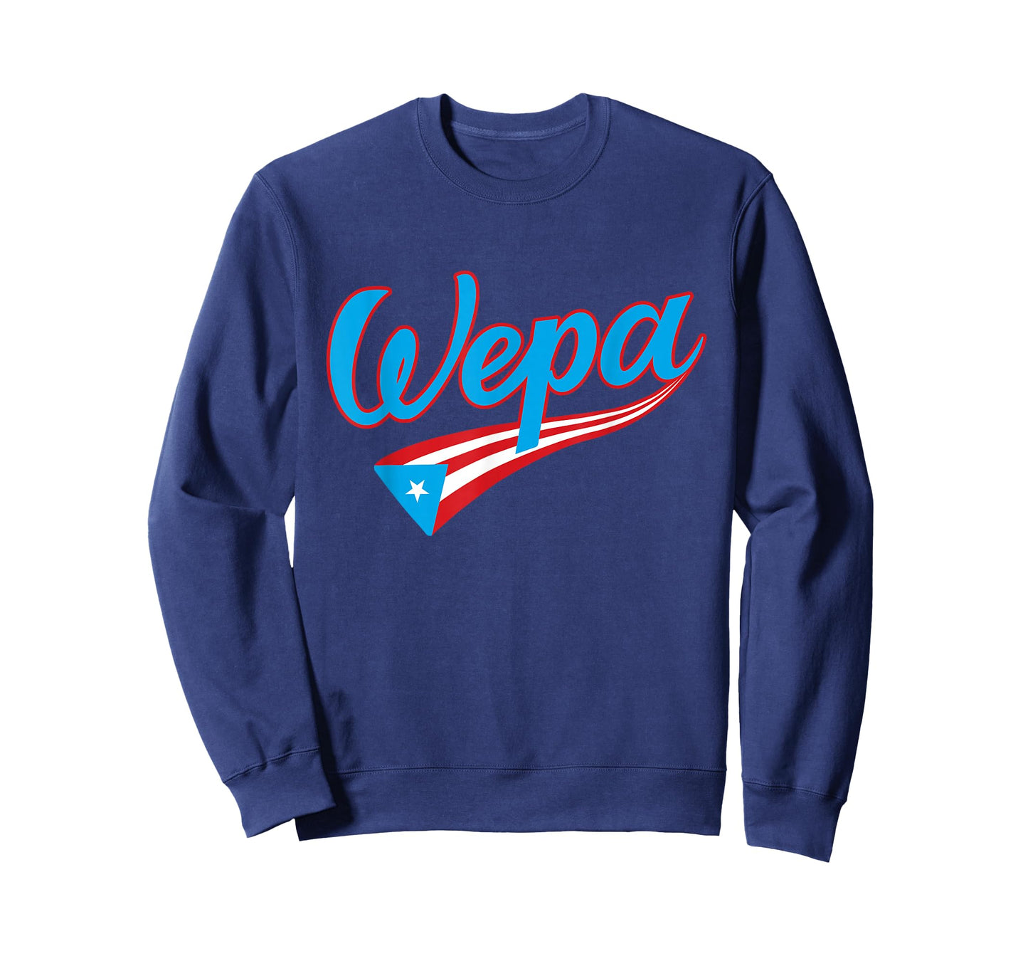 Wepa Bandera Puerto Rico Flag Hand Lettering T-Shirt