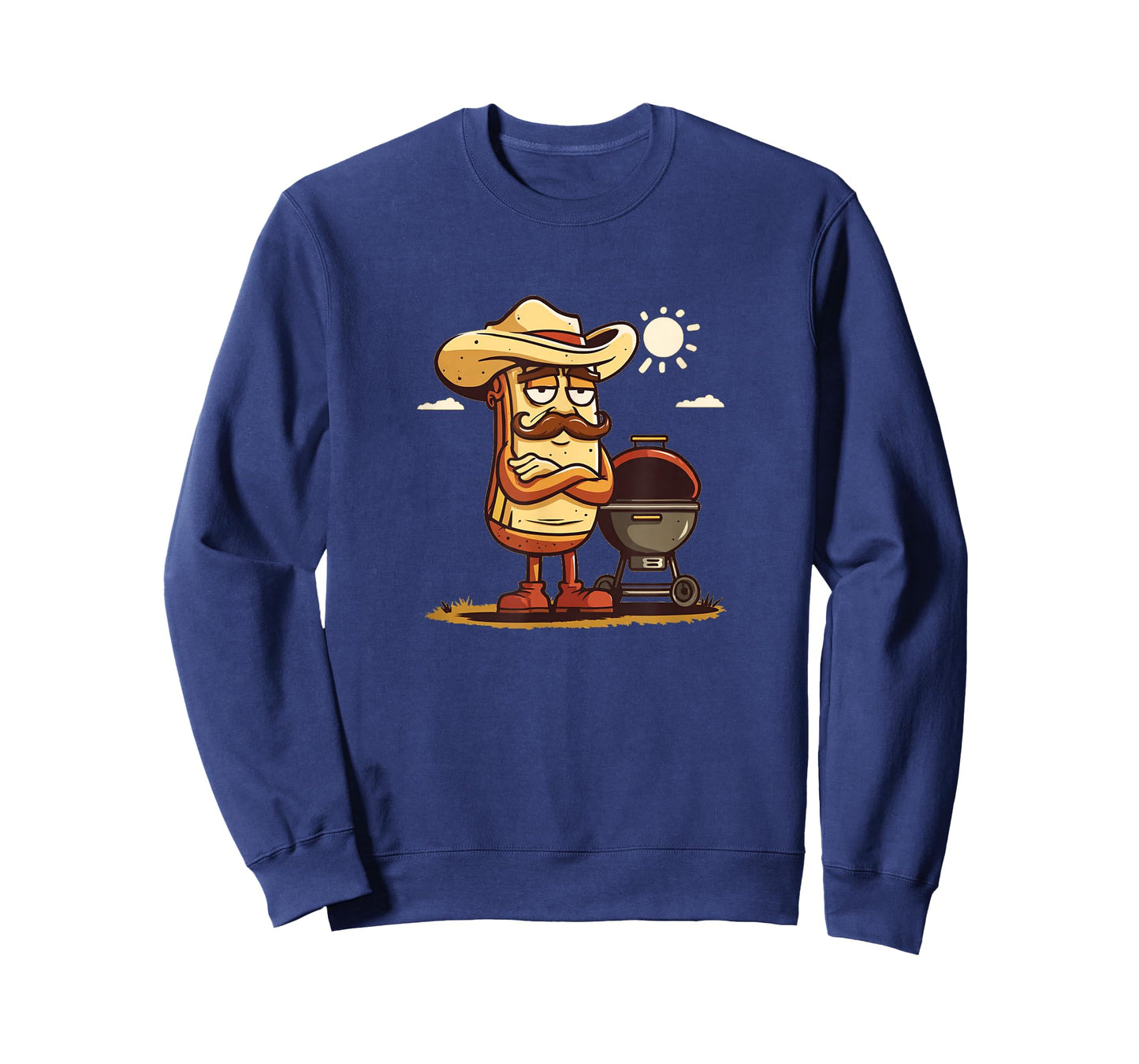 Cool Hotdog Look with Cowboy Hat for BBQ Lovers T-Shirt