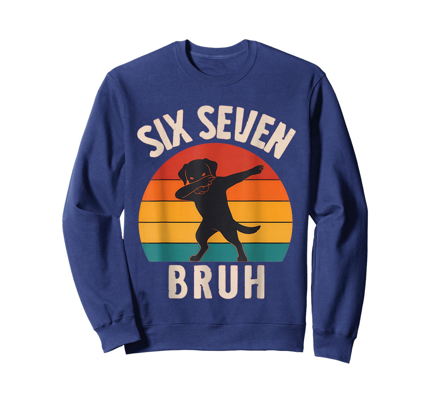 67 Meme 6 7 Dabbing Dog Six Seven Bruh Funny Retro Boys Kids T-Shirt