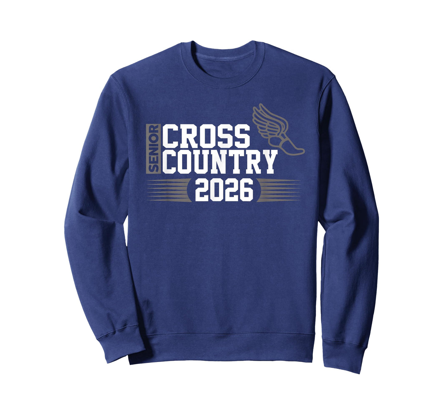 Cross Country Senior Class of 2026 Winged Foot Design T-Shirt