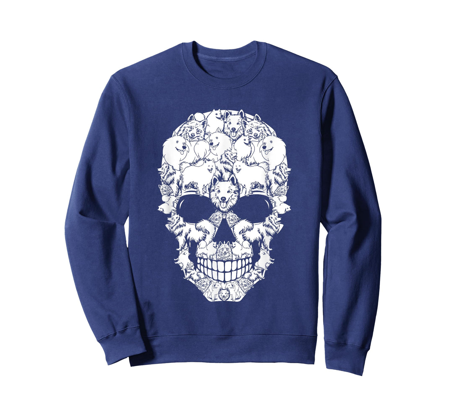 Matching Family American Eskimo Dog Skull Costume Halloween Men Women Kids T-Shirt